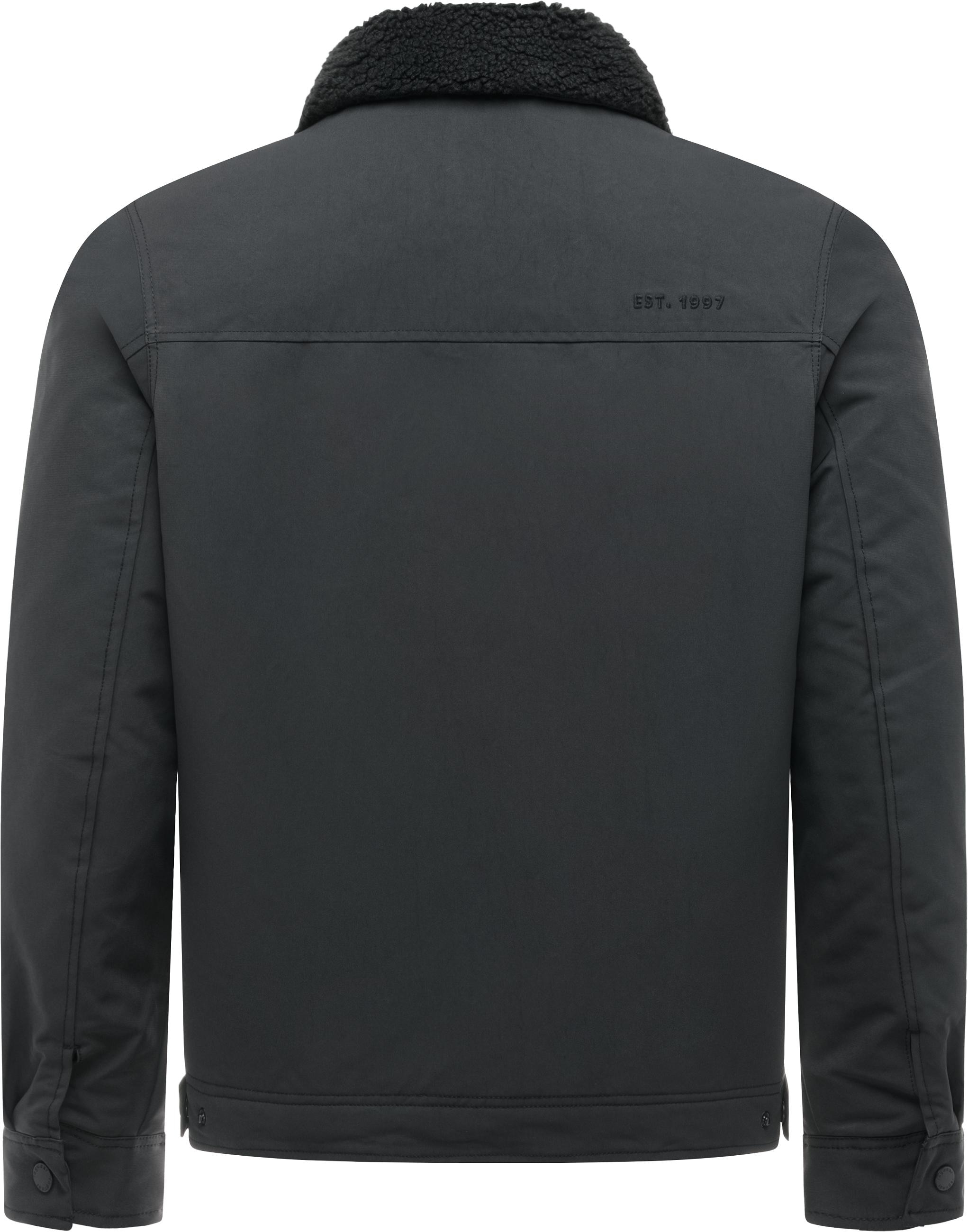 Ragwear Outdoorjacke »Dyphner Warm Y« ohne Kapuze Warme Herren Winterjacke mit Teddyfleece-Kragen