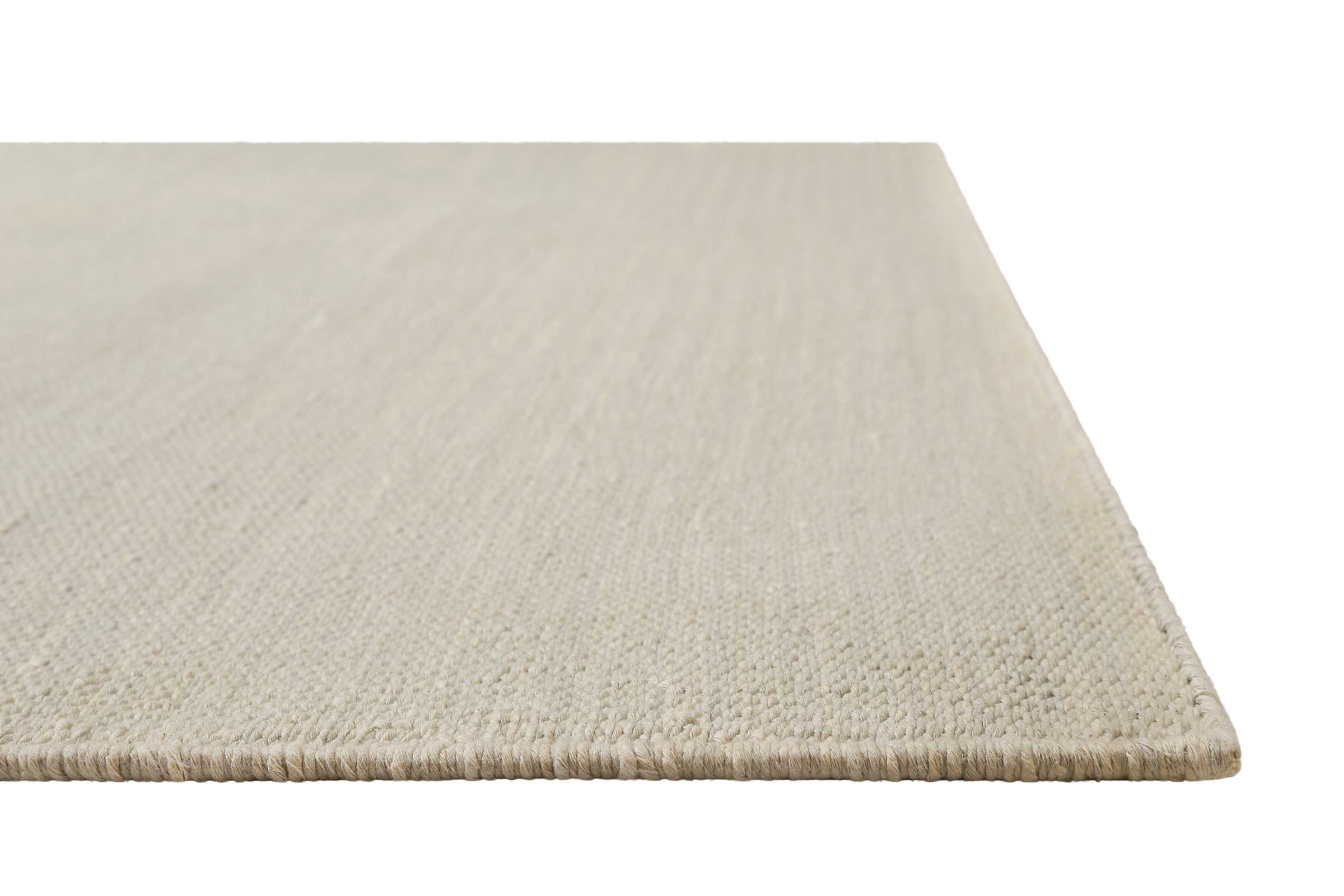 Green Looop Teppich »Nizza« rechteckig 5 mm Höhe Baumwollteppich, handgewebt, natürlich, einfarbig, weich, modern