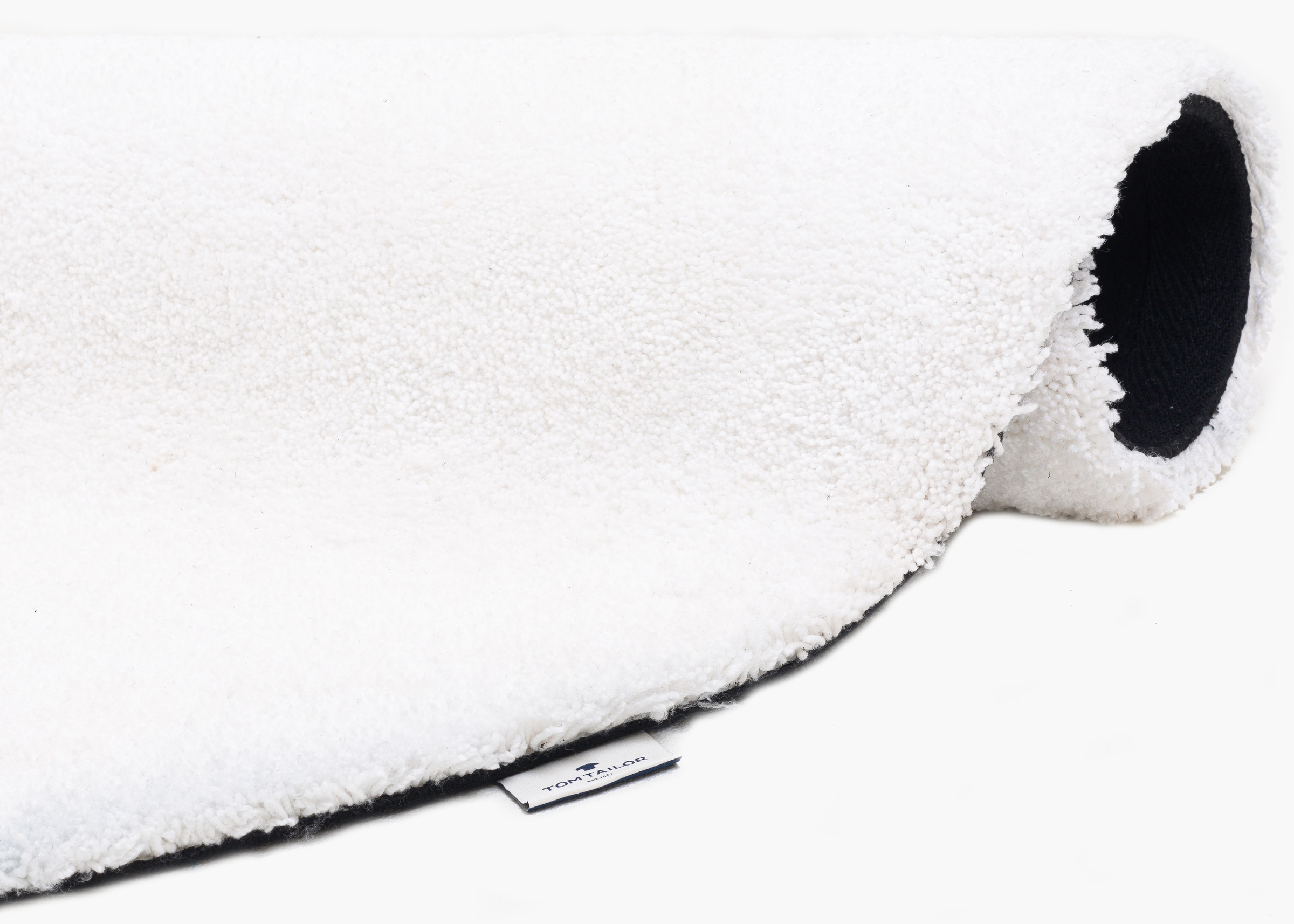Hochflor-Teppich TOM TAILOR HOME "Shaggy Teppich Cozy", weiß, H:25mm Ø:140cm, Polyester, Teppiche, Uni Farben, auch in Pastell Farben, weich & kuschelig 3