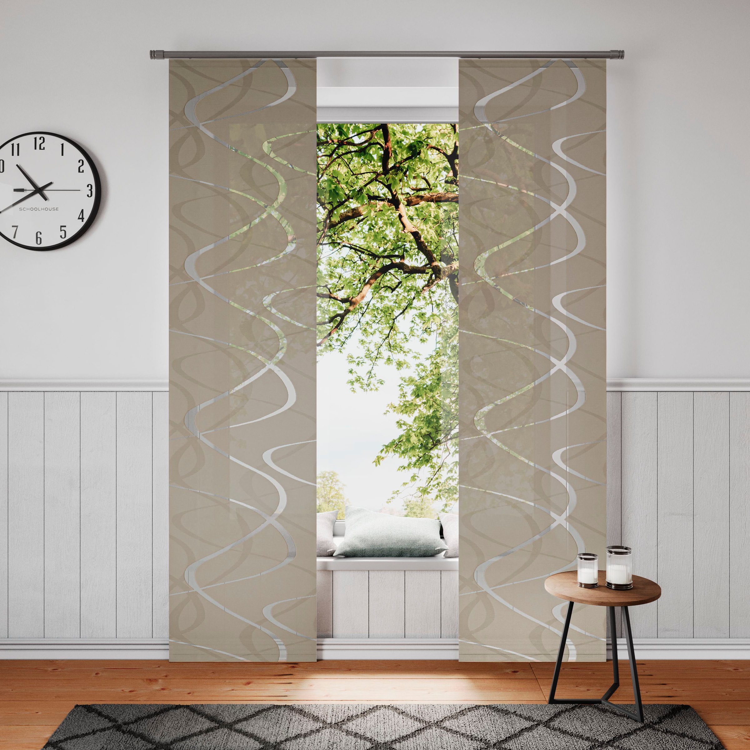 Neutex for you Schiebegardine "Pelotas" Klettband 1 Stk. tlg. inkl. Befesti günstig online kaufen