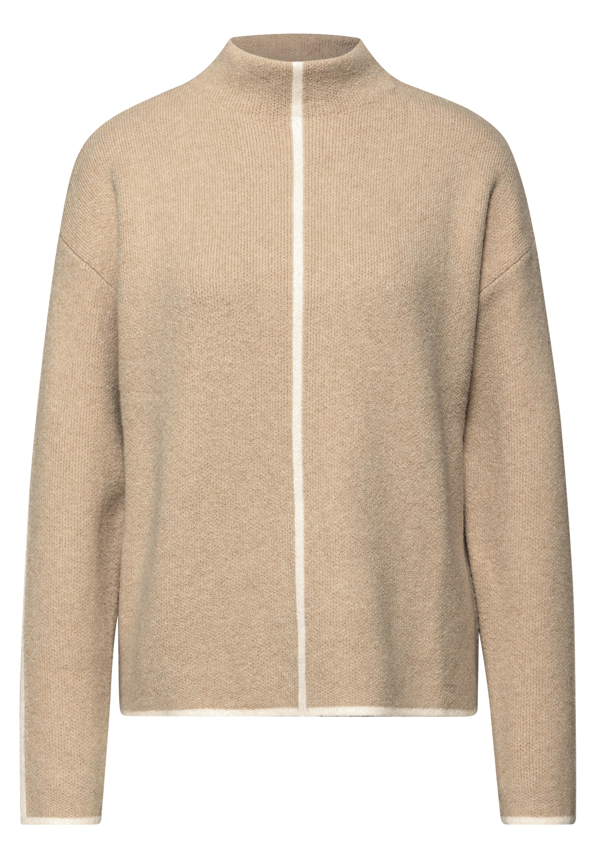 STREET ONE Strickpullover mit Kontrastdetails