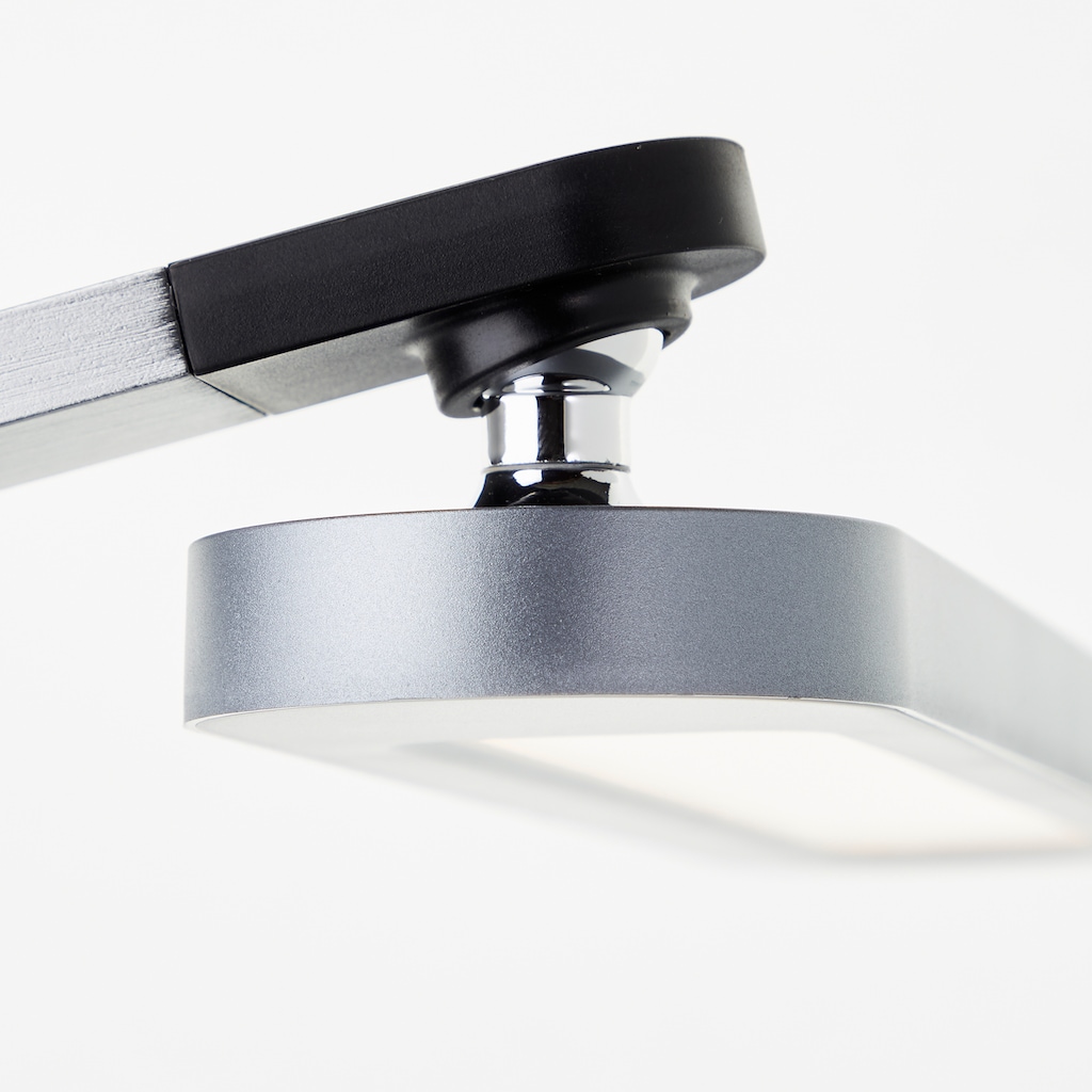 Brilliant LED Schreibtischlampe »Officehero«, Wireless charging, 1000 lm, dimmbar, CCT, grau