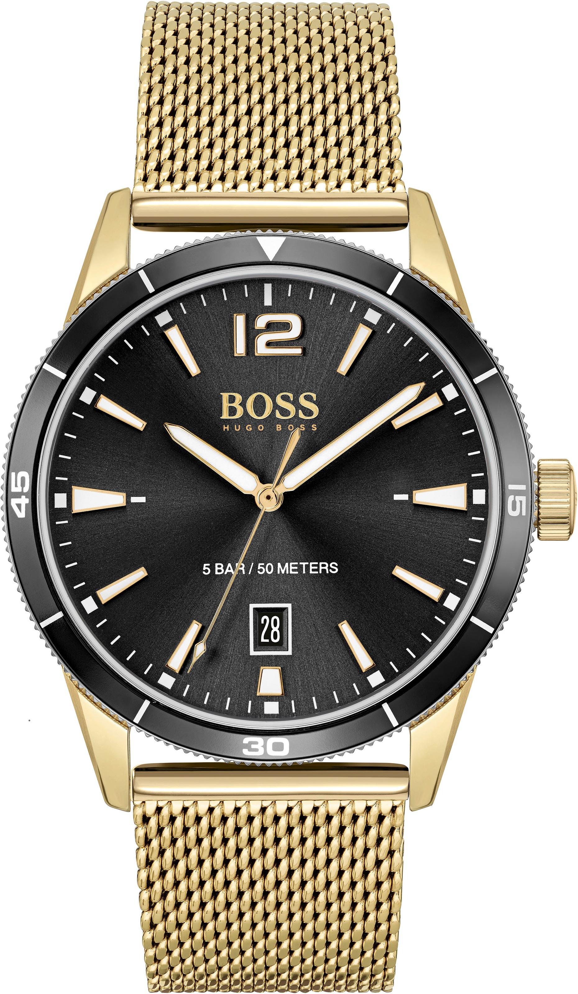 BOSS Quarzuhr »Drifter, 1513901«, Herrenuhr, Armbanduhr, Datum, analog