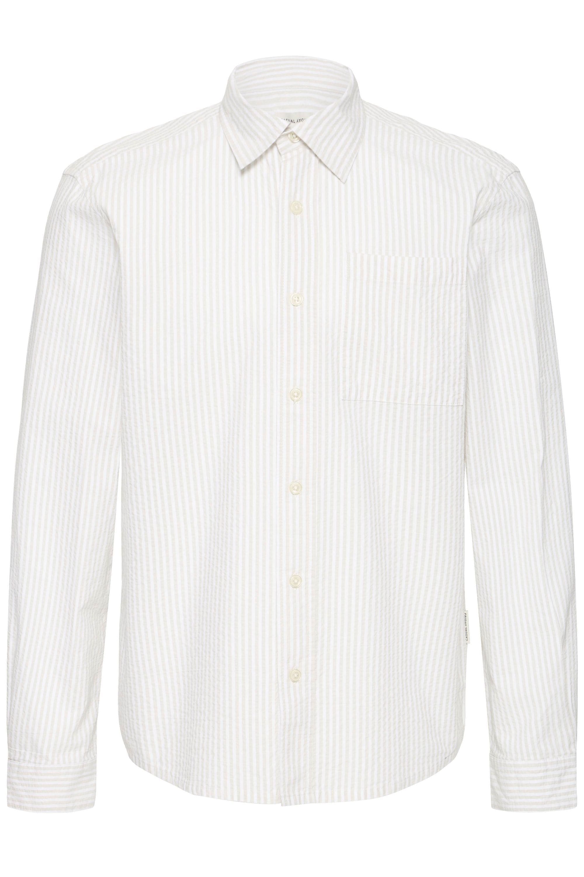 Casual Friday Langarmhemd "Langarmhemd CFJaevon Seersucker"