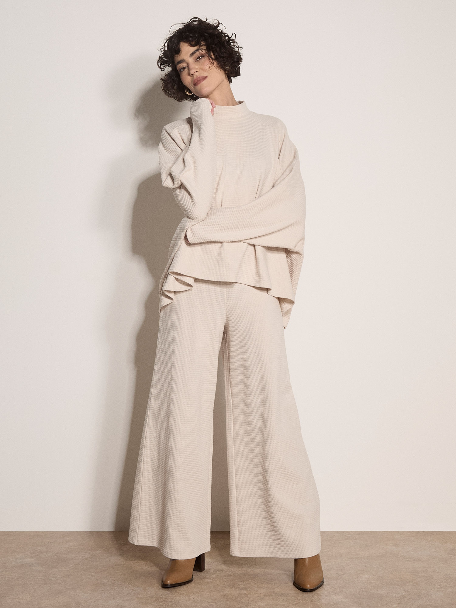 Apricot Tunikashirt "Oversize-Oberteil aus Jersey"