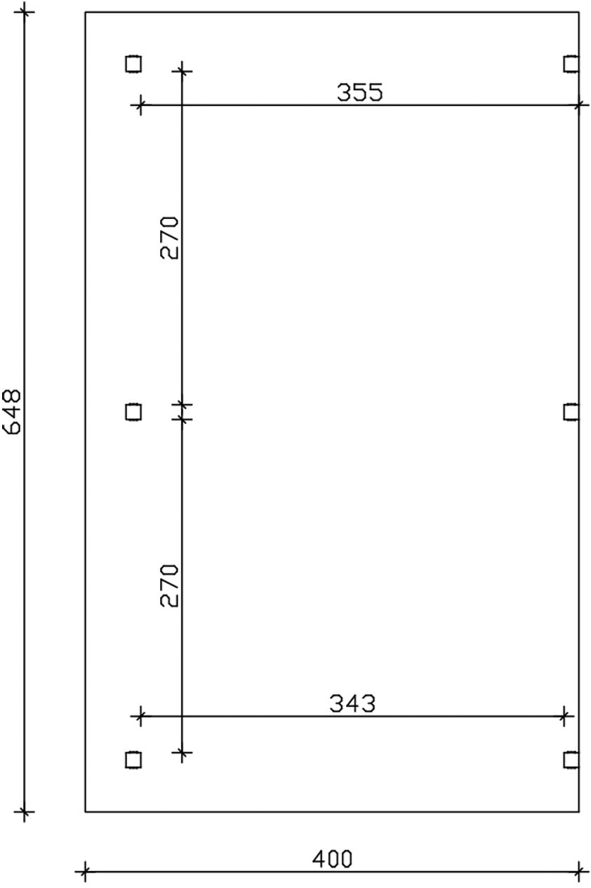 Skanholz Terrassendach »Siena« Leimholz