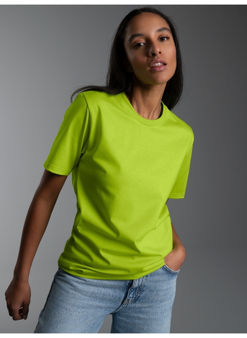 Trigema T-Shirt "TRIGEMA T-Shirt DELUXE Baumwolle" 1 Stk. günstig online kaufen