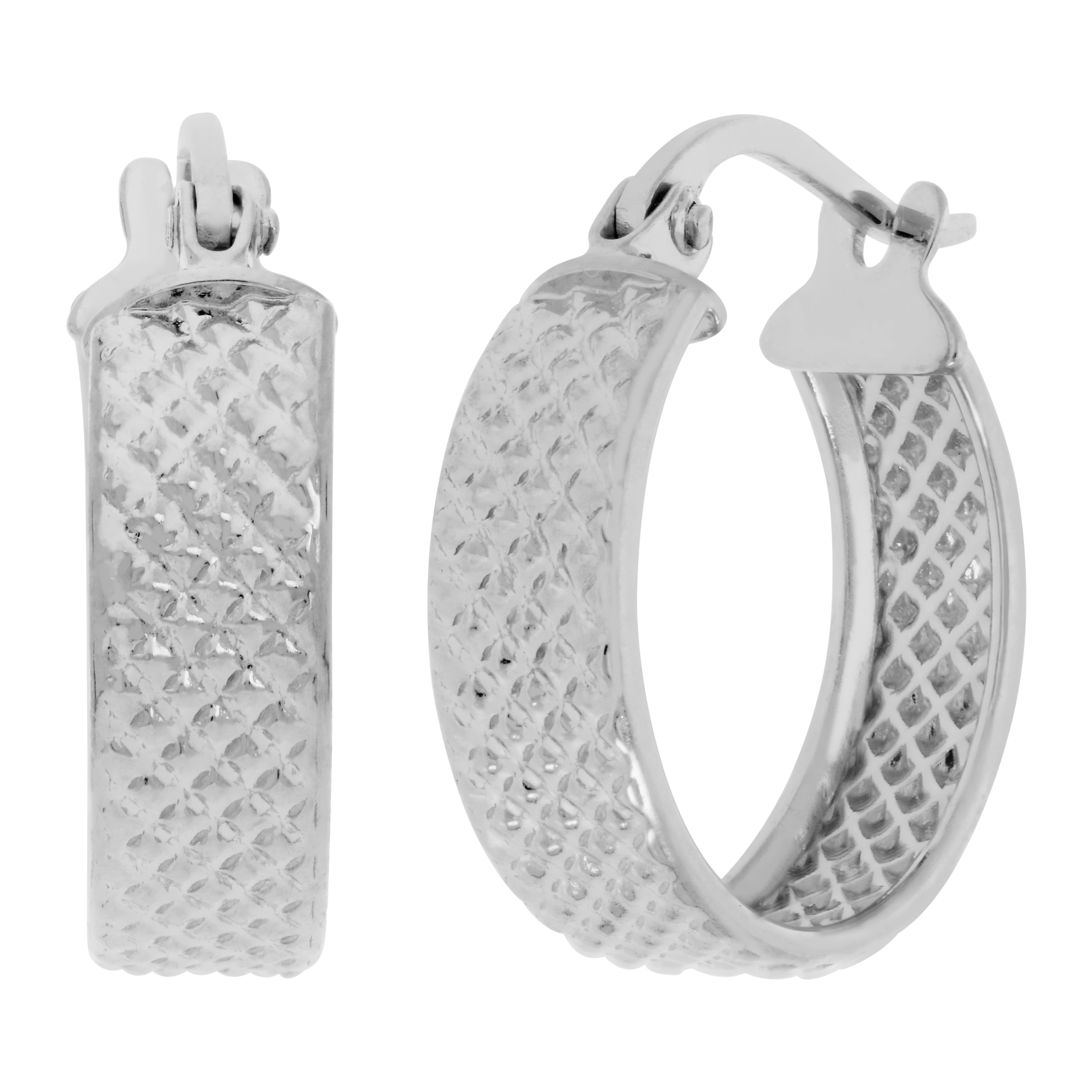 Paar Creolen FIRETTI "Schmuck Geschenk Silber 925 Ohrschmuck Ohrringe", silberfarben, Ohrringe, Damen, Silber 925 (Sterlingsilber)