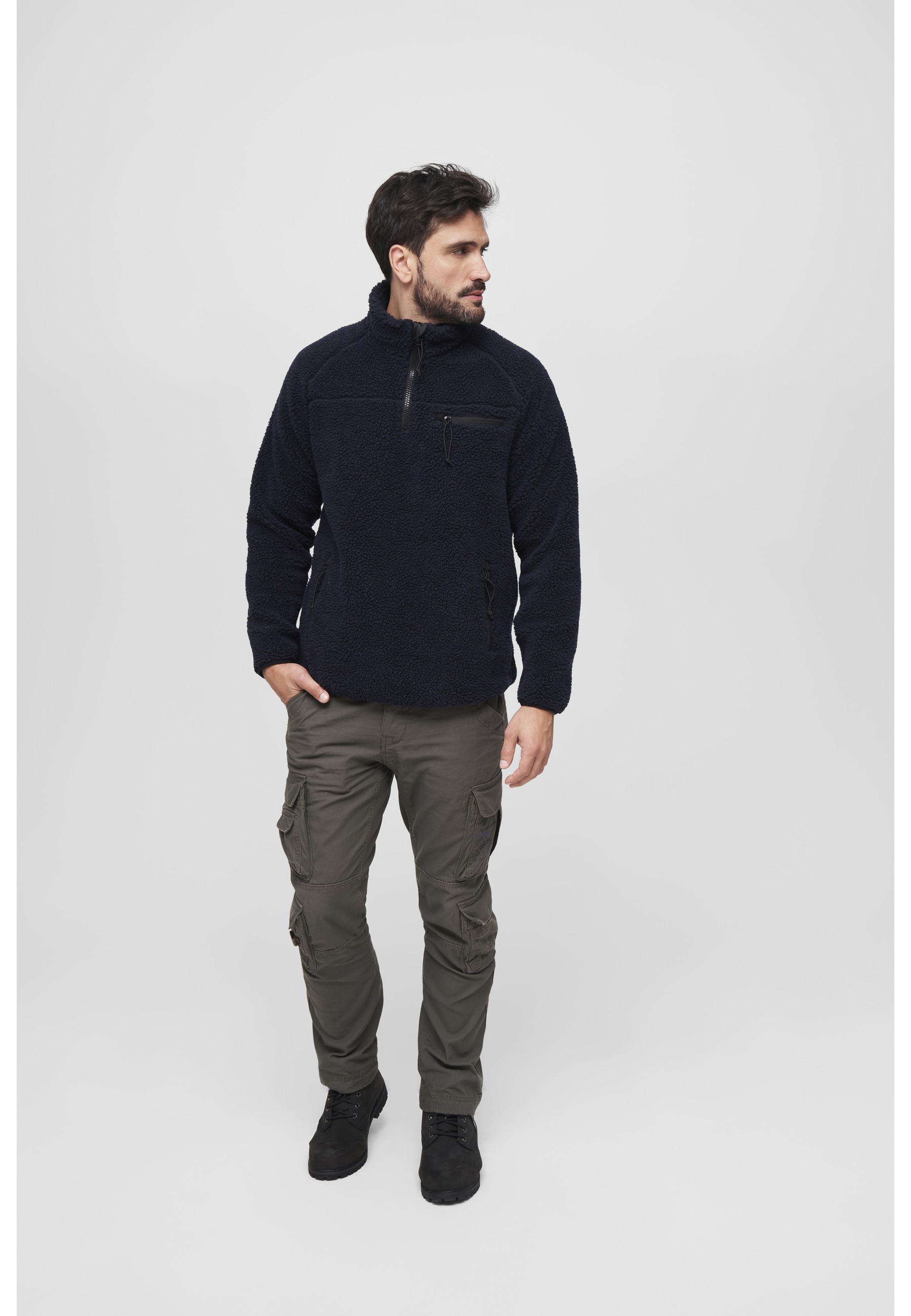 Brandit Kapuzenpullover »Brandit Herren Teddyfleece Troyer« 1 Stk.