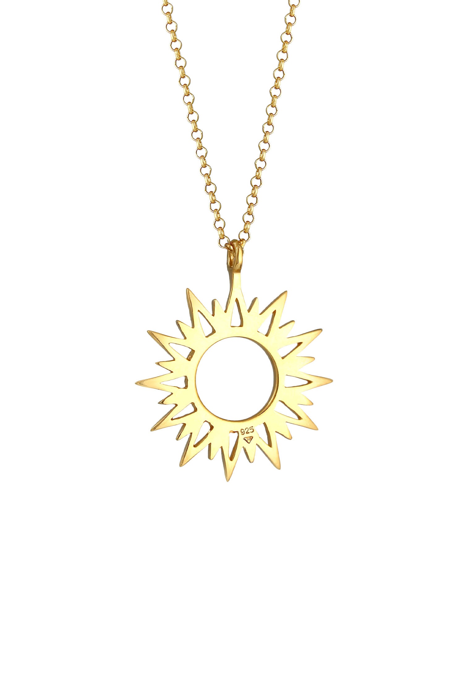 Elli Kette mit Anhänger »Sonne Sun Strahlen Astro Symbol 925 Silber«