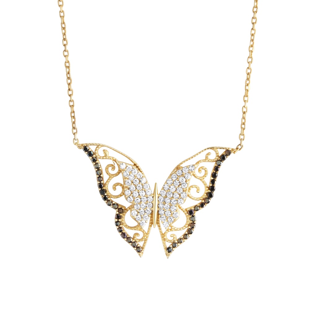 Firetti Kette mit Anhänger »Schmetterling« mit Zirkonia (synth.) Firetti Kette mit Anhänger »Schmetterling« mit Zirkonia (synth.)