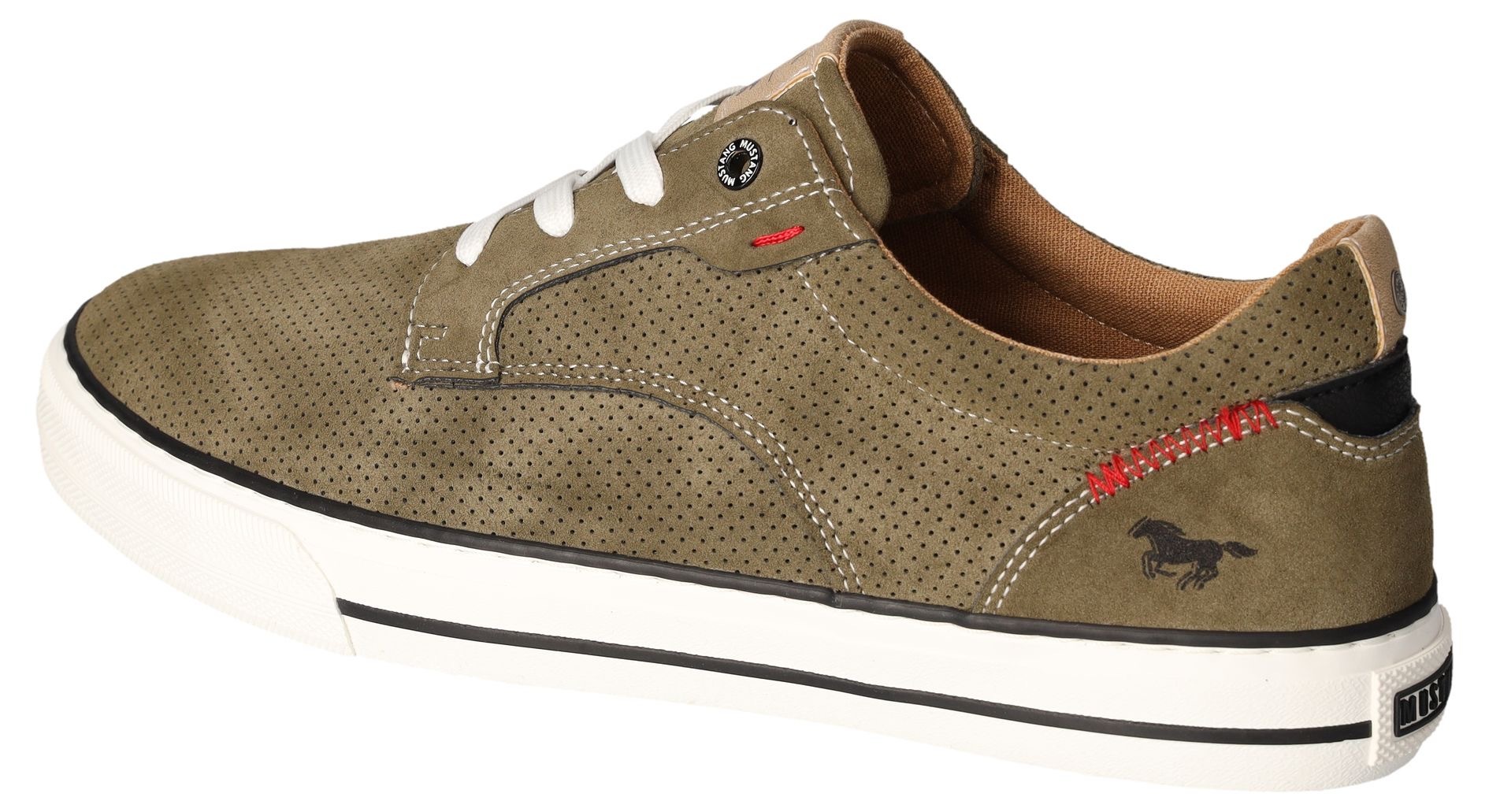 Mustang Shoes Sneaker, Freizeitschuh, Halbschuh, Schnürschuh mit Ziernaht