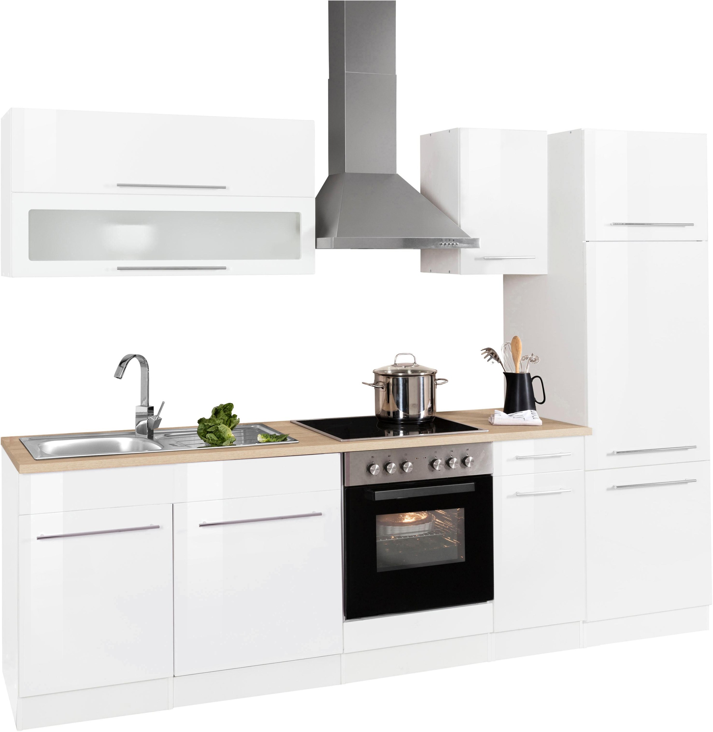 KOCHSTATION Küchenzeile »KS-Eton«, mit E-Geräten, Breite 270 cm