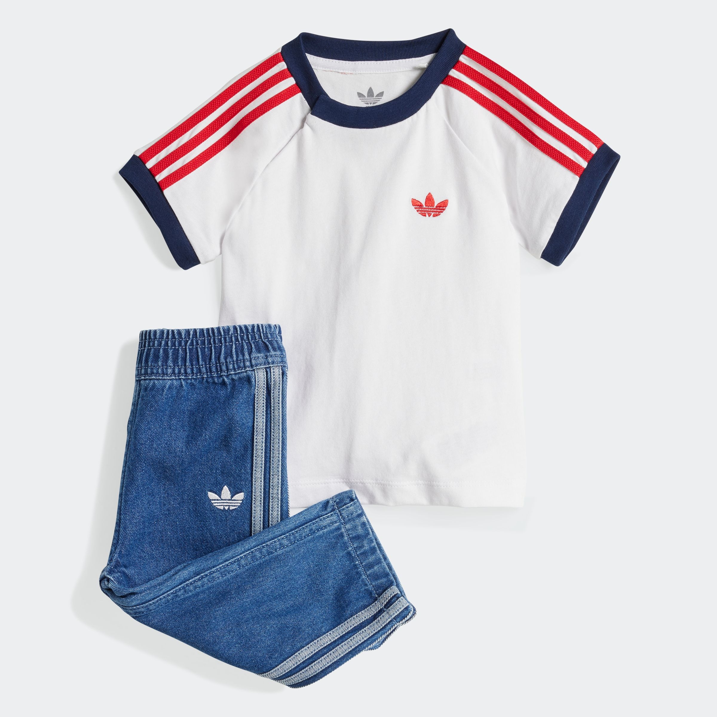 adidas Originals Trainingsanzug »DENIM TEE SET«, (2 tlg.)