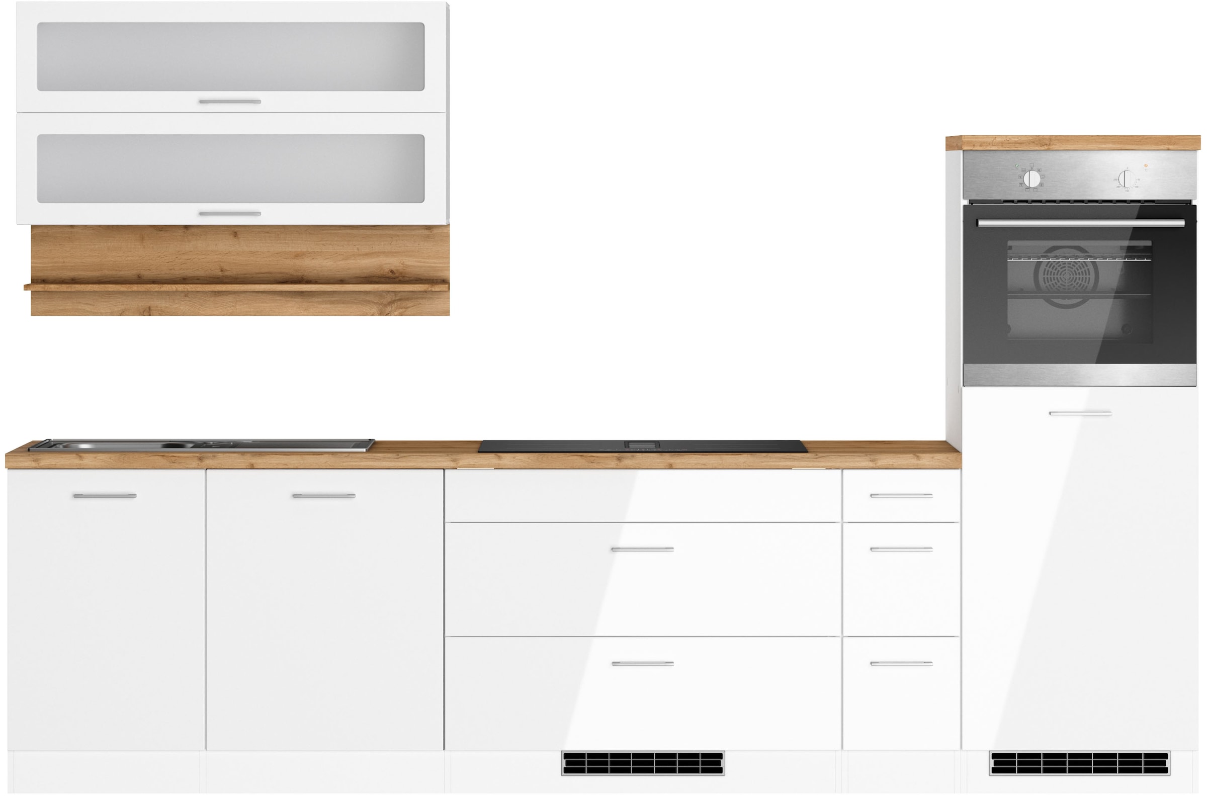 KOCHSTATION Küchenzeile "KS-Milan", Breite 300 cm, wahlweise mit E-Geräten, günstig online kaufen