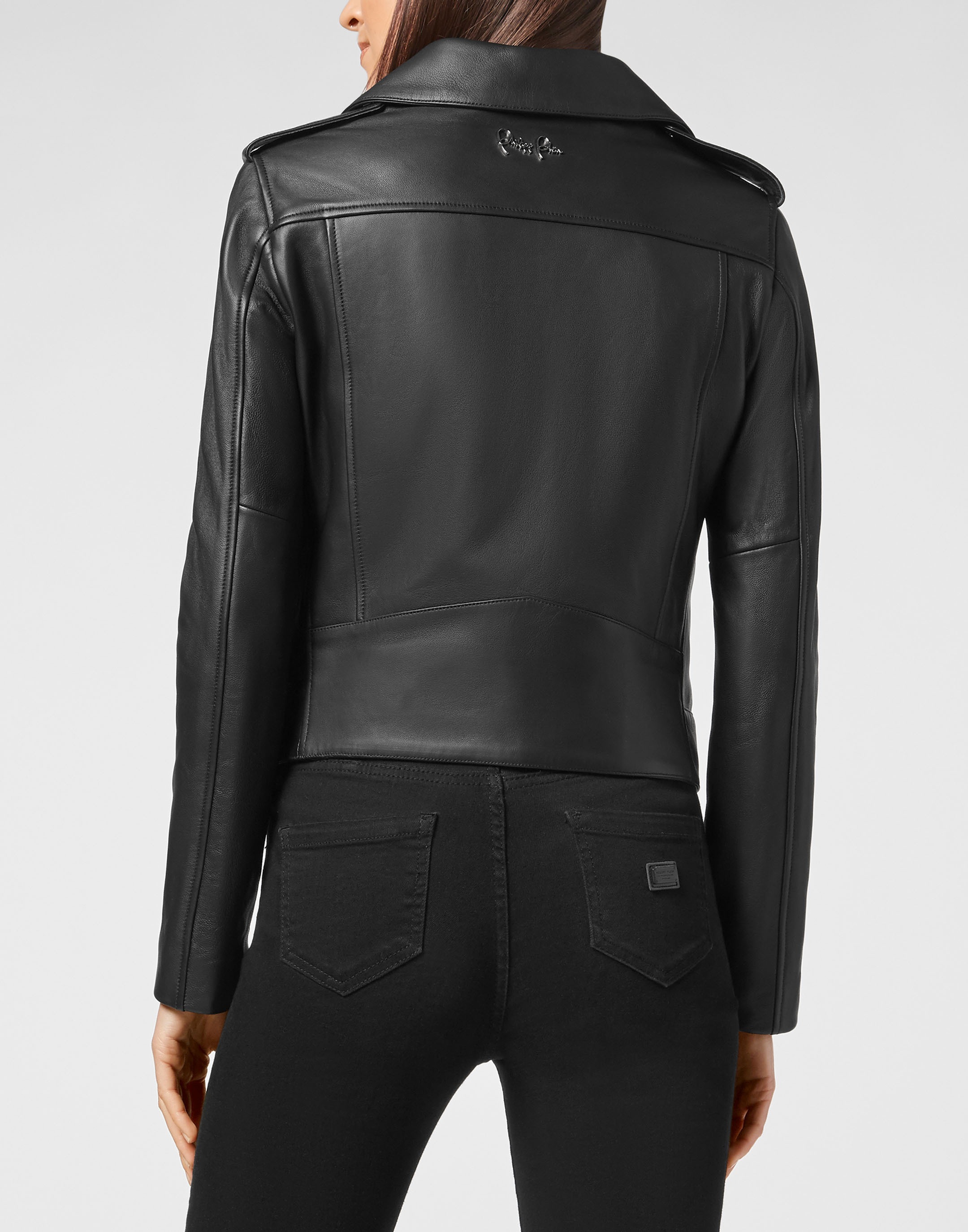 PHILIPP PLEIN Bikerjacke »Leder Biker-Jacke«