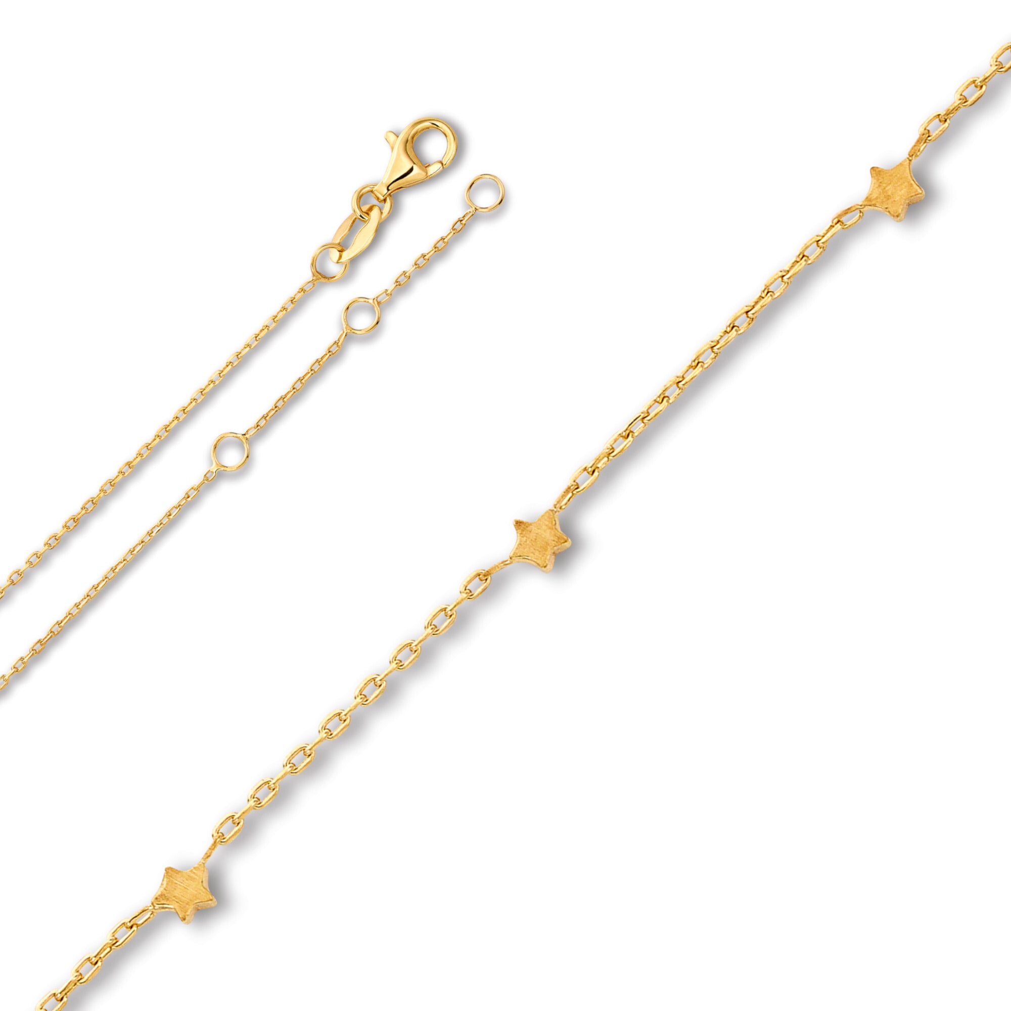 ONE ELEMENT Damen Silberarmband "Armband Rundankerkette aus 925 Silber 19 cm", Silber 925 (Sterlingsilber), gold, Silber 925 (Sterlingsilber),