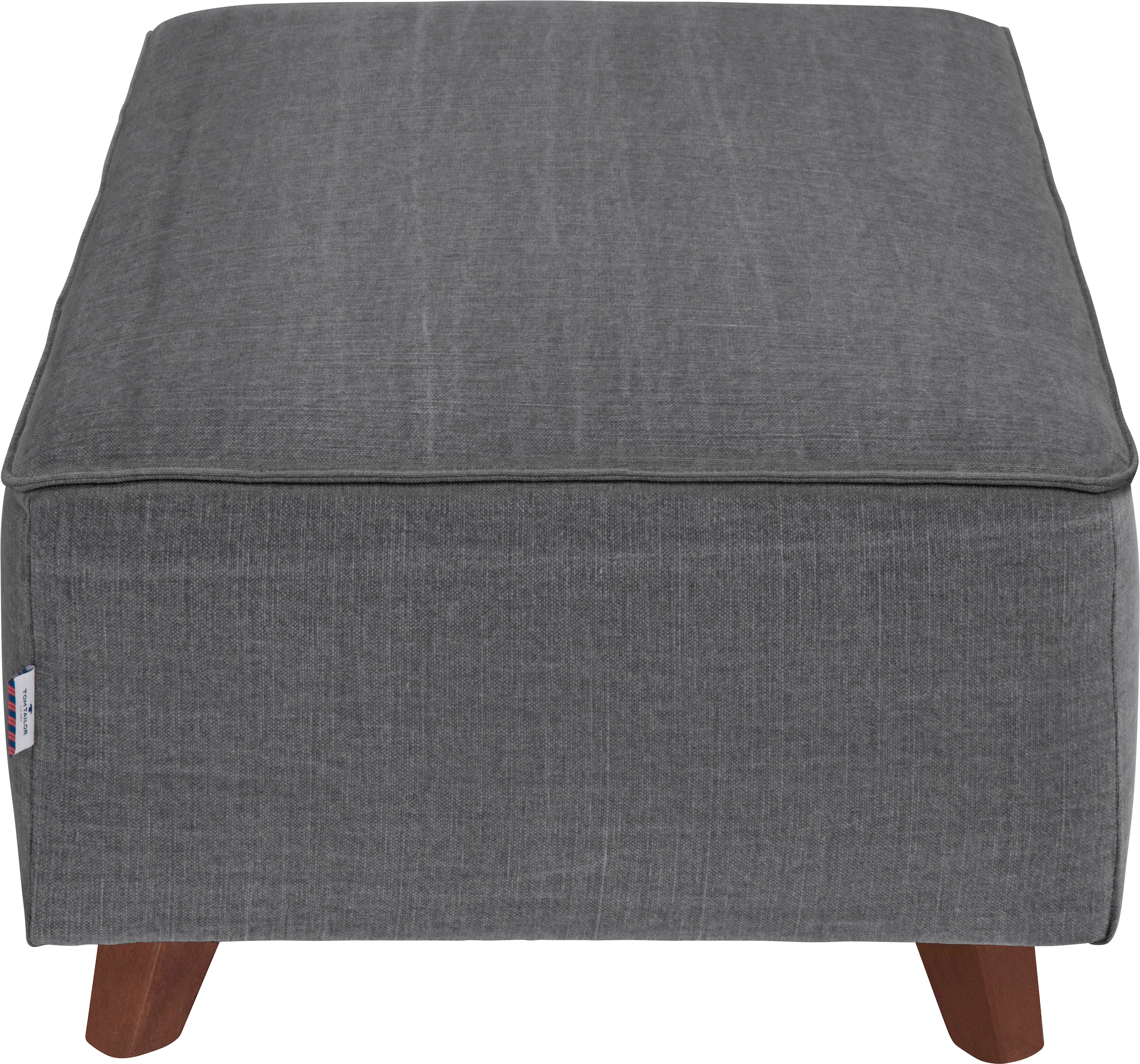 nussbaumfarben Kedernaht, mit Hocker BAUR Breite CHIC«, cm, Füße | 85 TAILOR TOM HOME »NORDIC