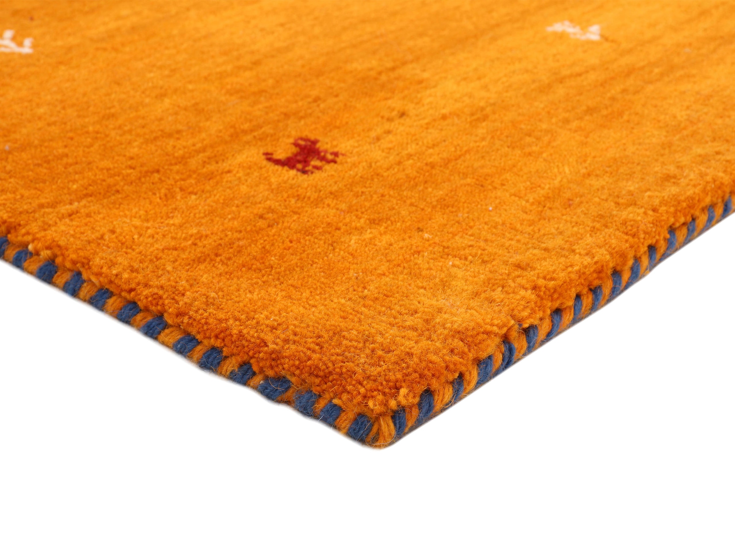 carpetfine Wollteppich »Gabbeh Uni, auch als Läufer erhältlich«, rechteckig, 15 mm Höhe, reine Wolle, handgewebt, Gabbeh Loom Tiermotiv, große Farbauswahl