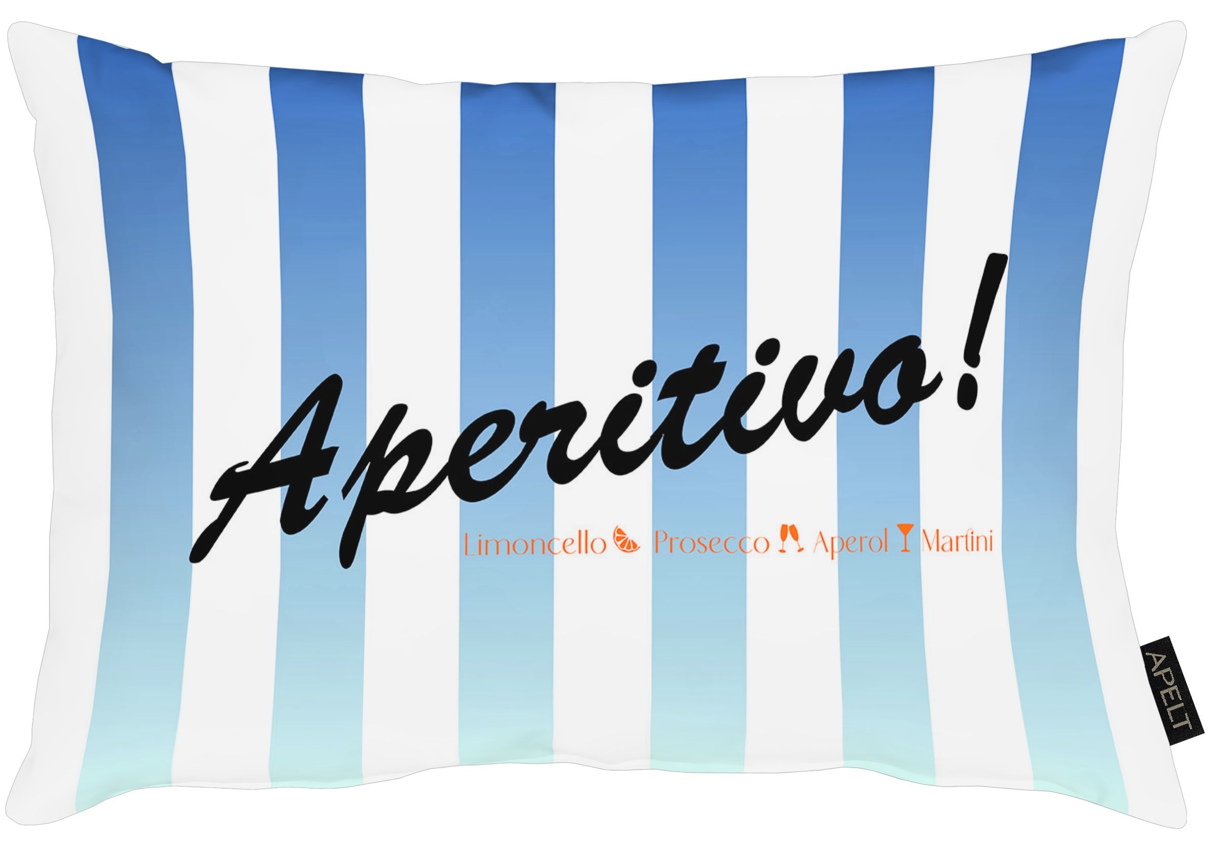 Dekokissen APELTblau, bedruckt, Dekokissen_Sitzkissen_Kissenhüllen, "7006", Reißverschluss