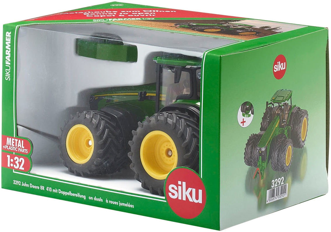 Siku Spielzeug-Traktor »Siku Farmer, John Deere 8R 410 Doppelbereifung (3292)«