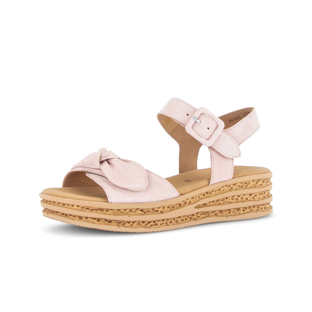 Plateausandaletten GABOR "Plateau Sandale", Damen, Gr. 42, rosa, Schuhe