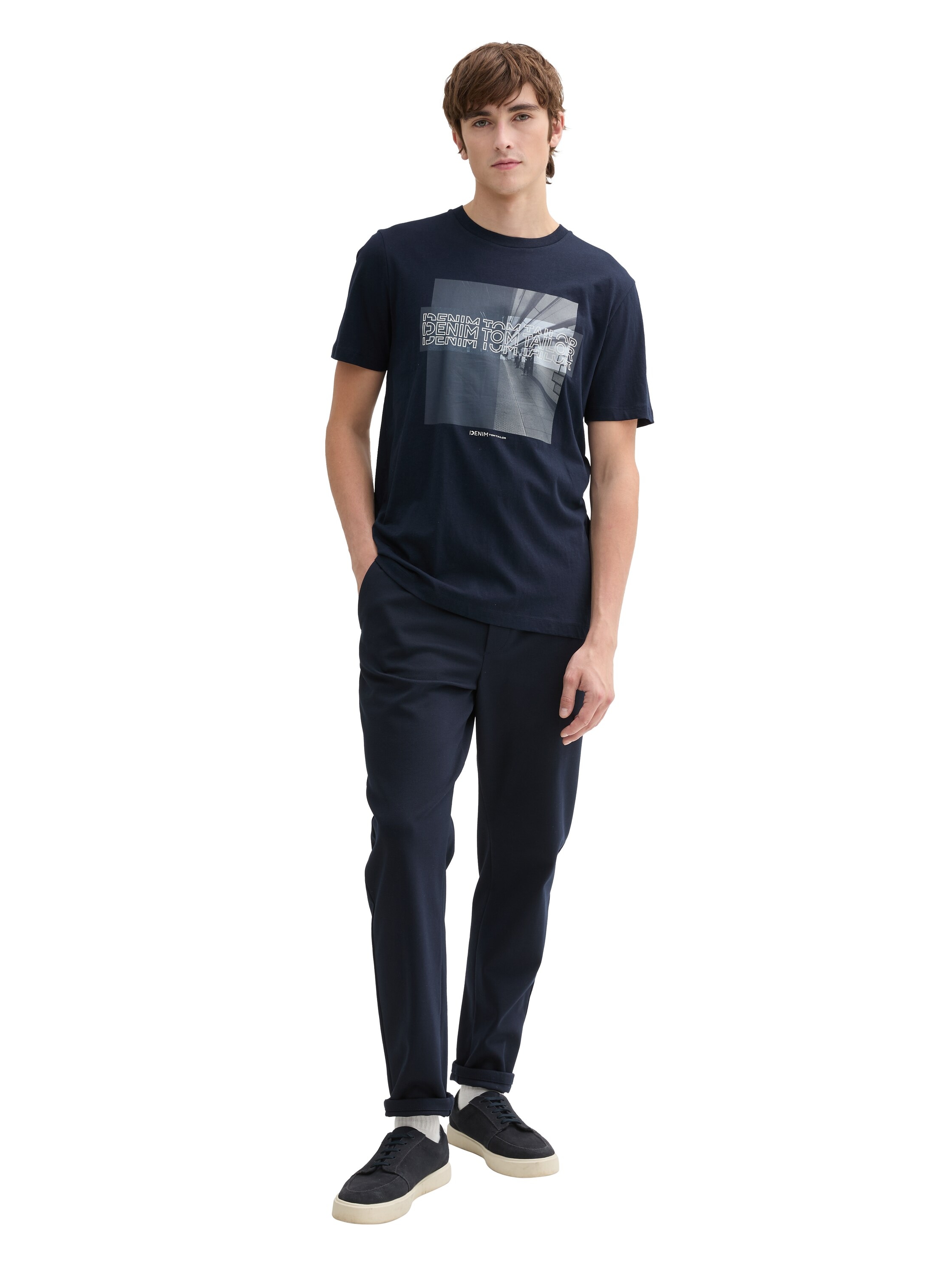 TOM TAILOR Denim Print-Shirt, mit Frontprint