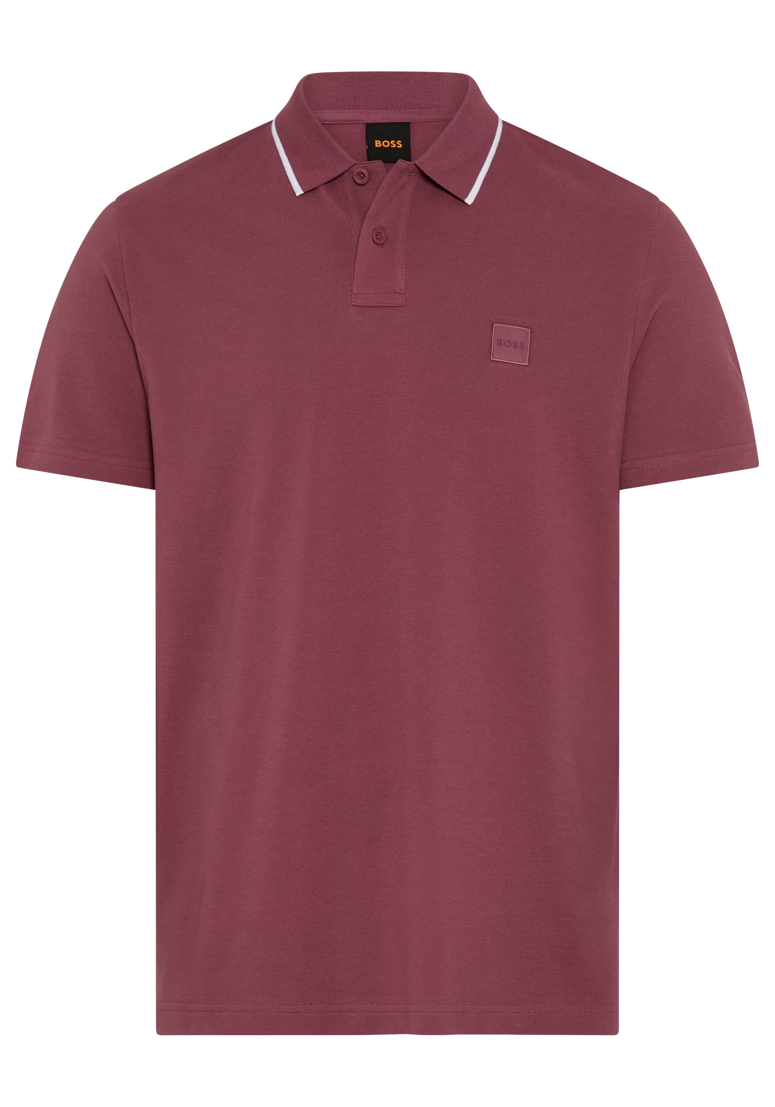 BOSS ORANGE Poloshirt "Passerford Regular Fit Contrast" Contrast Classic Stretch Pique Polo, pflegeleicht
