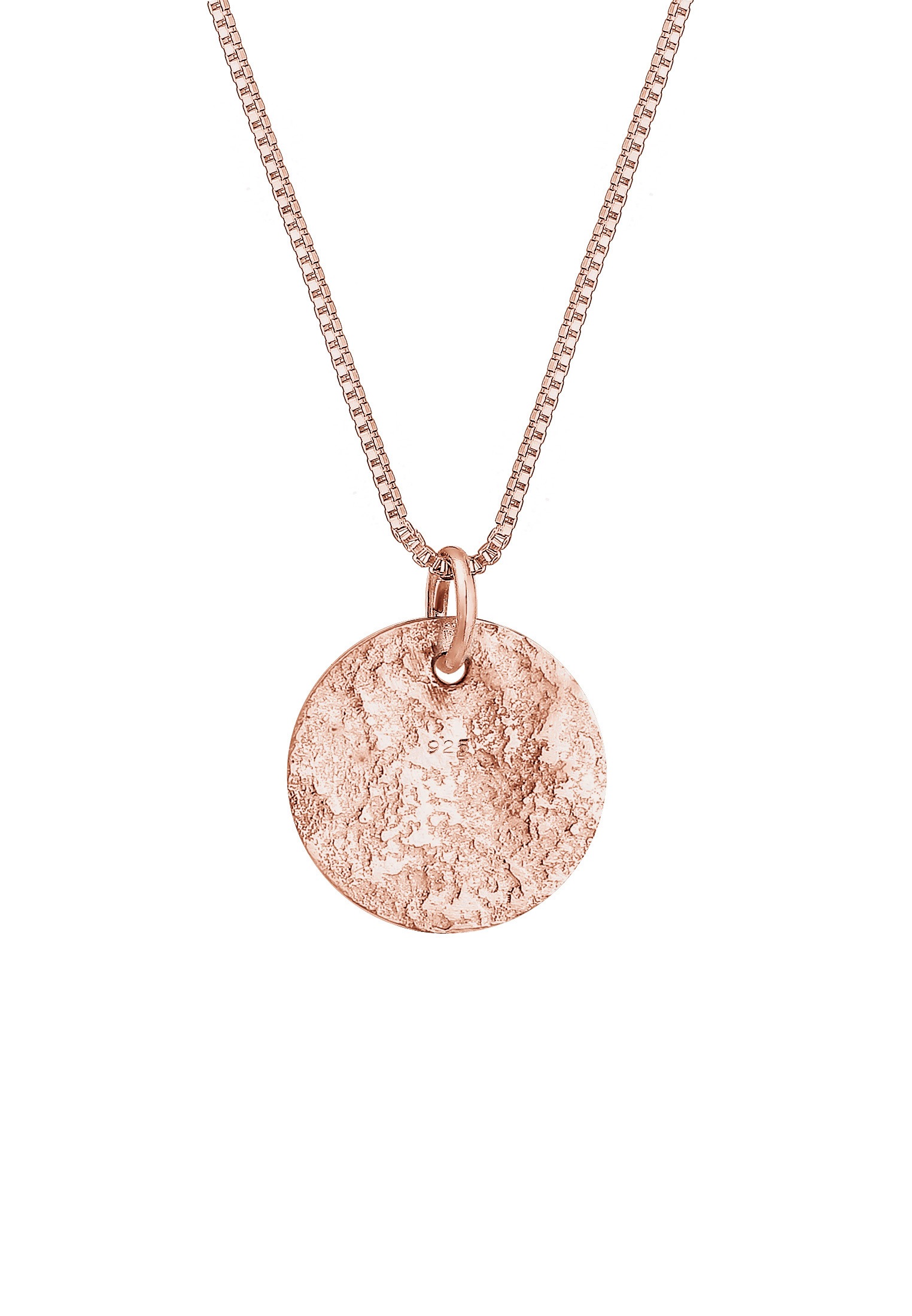 Elli Kette mit Anhänger »Plättchen Organic 925 Sterling Silber«