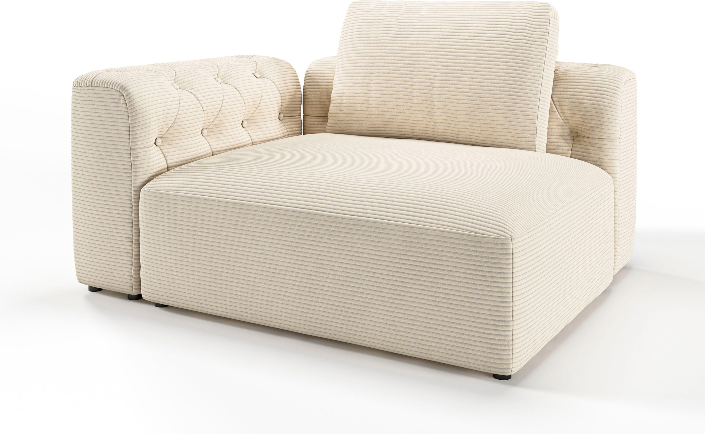RAUM.ID 1,5-Sitzer »Cushid«, Modul-Eckteil, auch einzeln stellbar, Breite 134 cm