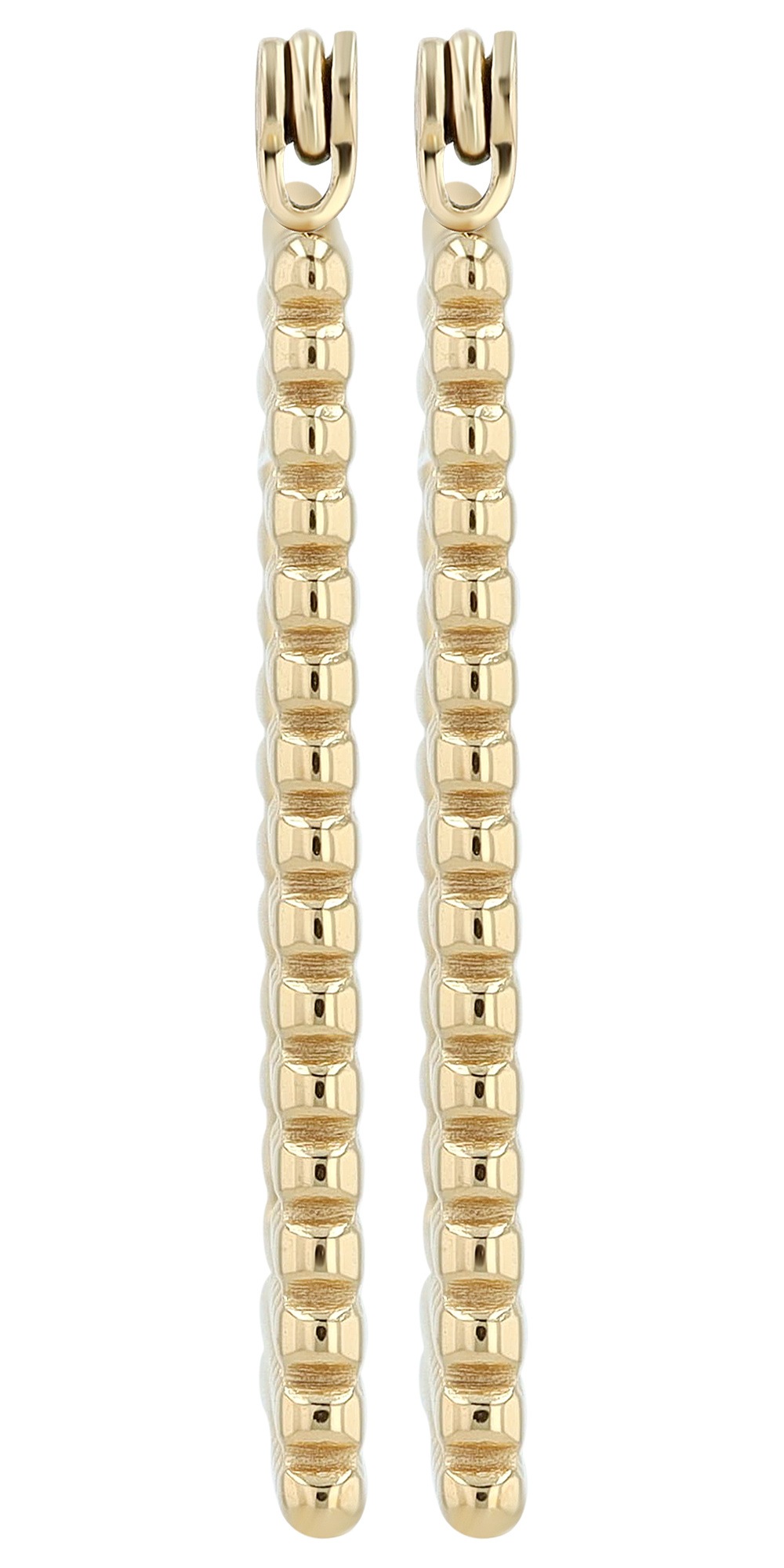 Paar Creolen ADELIA´S "Damen Ohrringe – Creole aus Edelstahl", Damen, Gr. Damen, Edelstahl, gold, Ohrringe, Schöne Geschenkidee zum Jubiläum 4