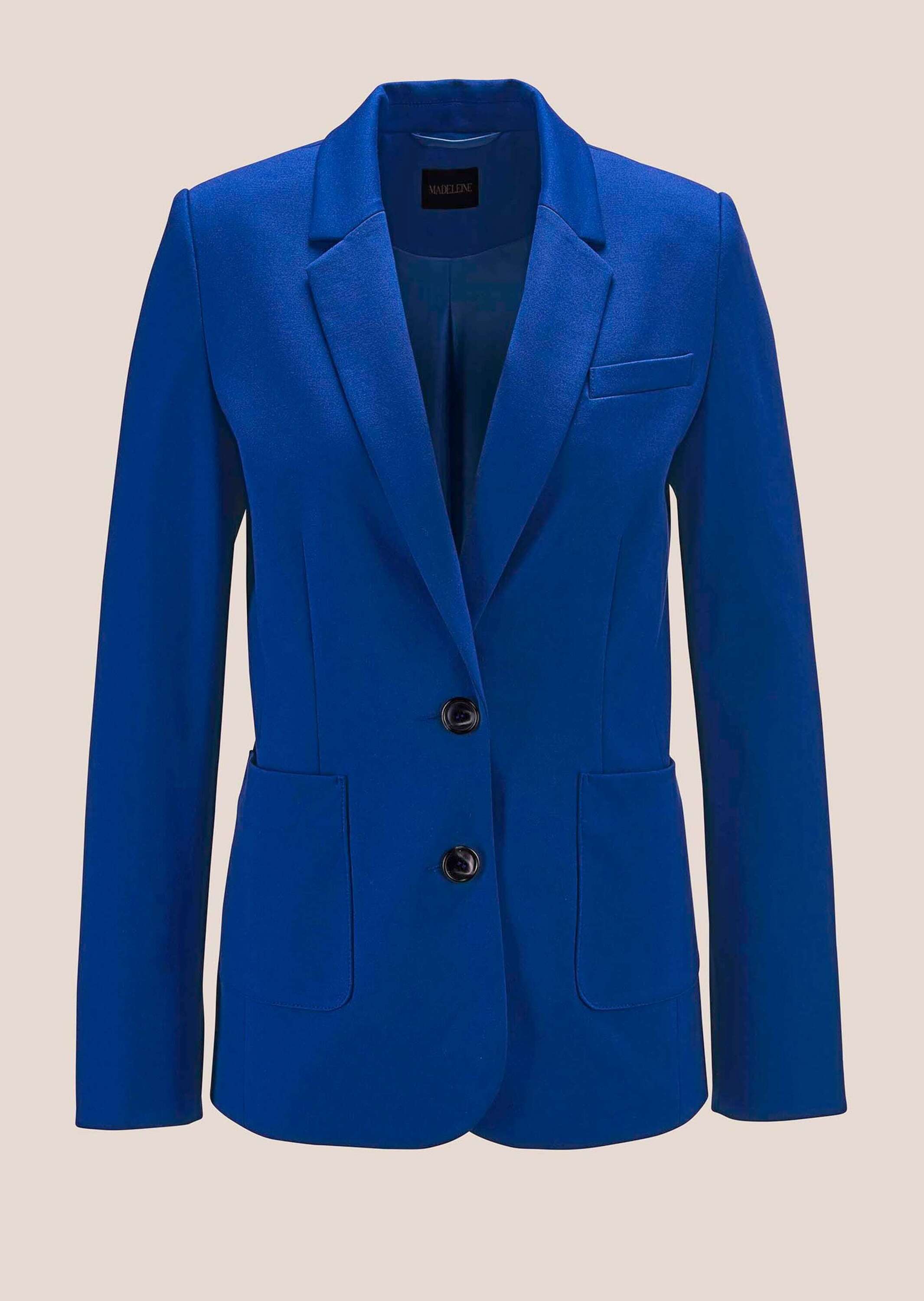 MADELEINE Jackenblazer "Blazer Langer Jersyblazer mit Revers"