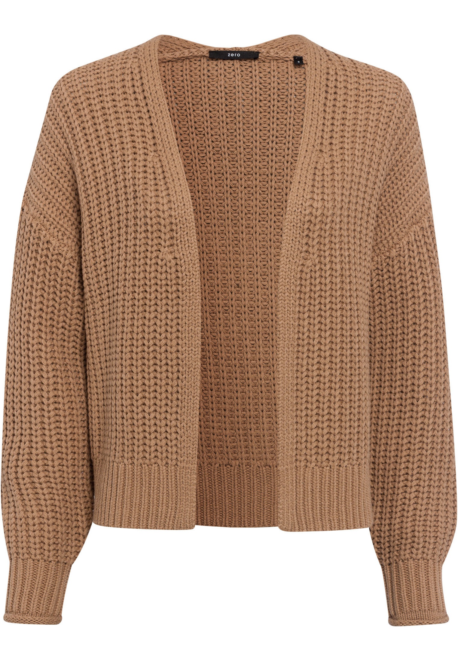 Zero Strickjacke »zero Strickjacke kurz Grobstrick«, Plain/ohne Details