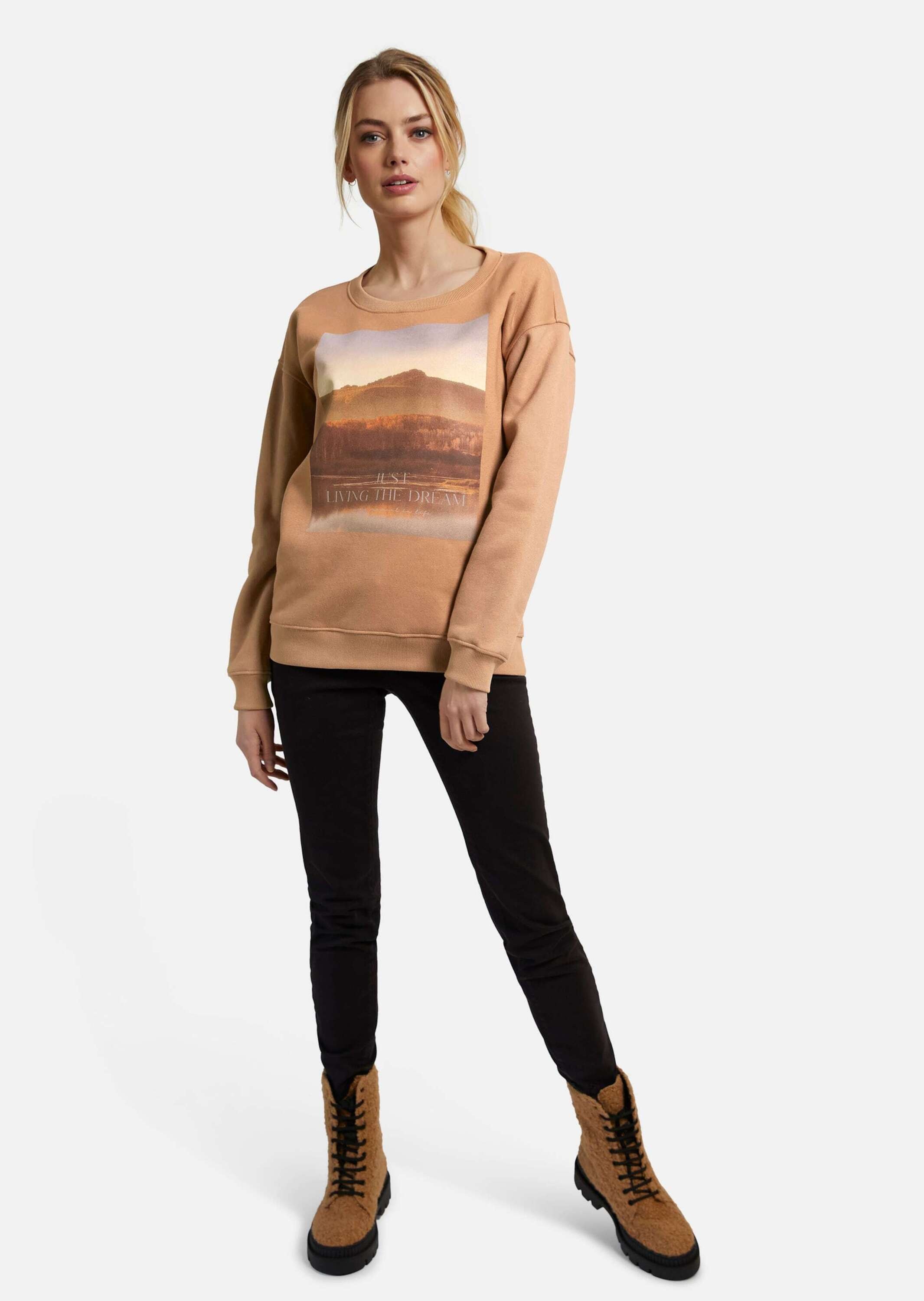 MADELEINE Langarmshirt "Sweatshirt Sweatshirt mit Landschafts-Print" günstig online kaufen