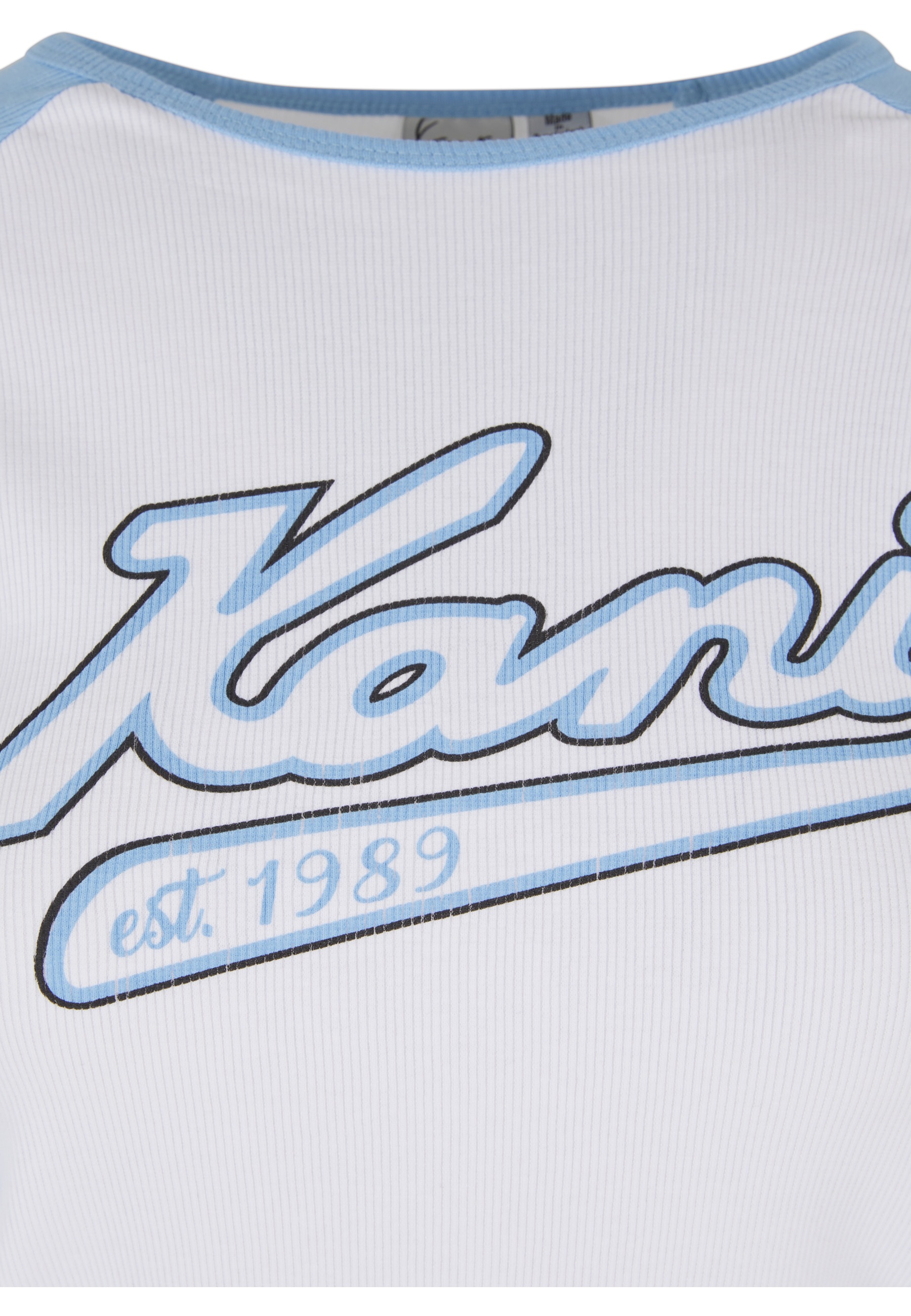 Karl Kani T-Shirt »Karl Kani Damen KW241-043-2 Karl Kani Varsity Crop Block Rib Ls« 1 Stk.