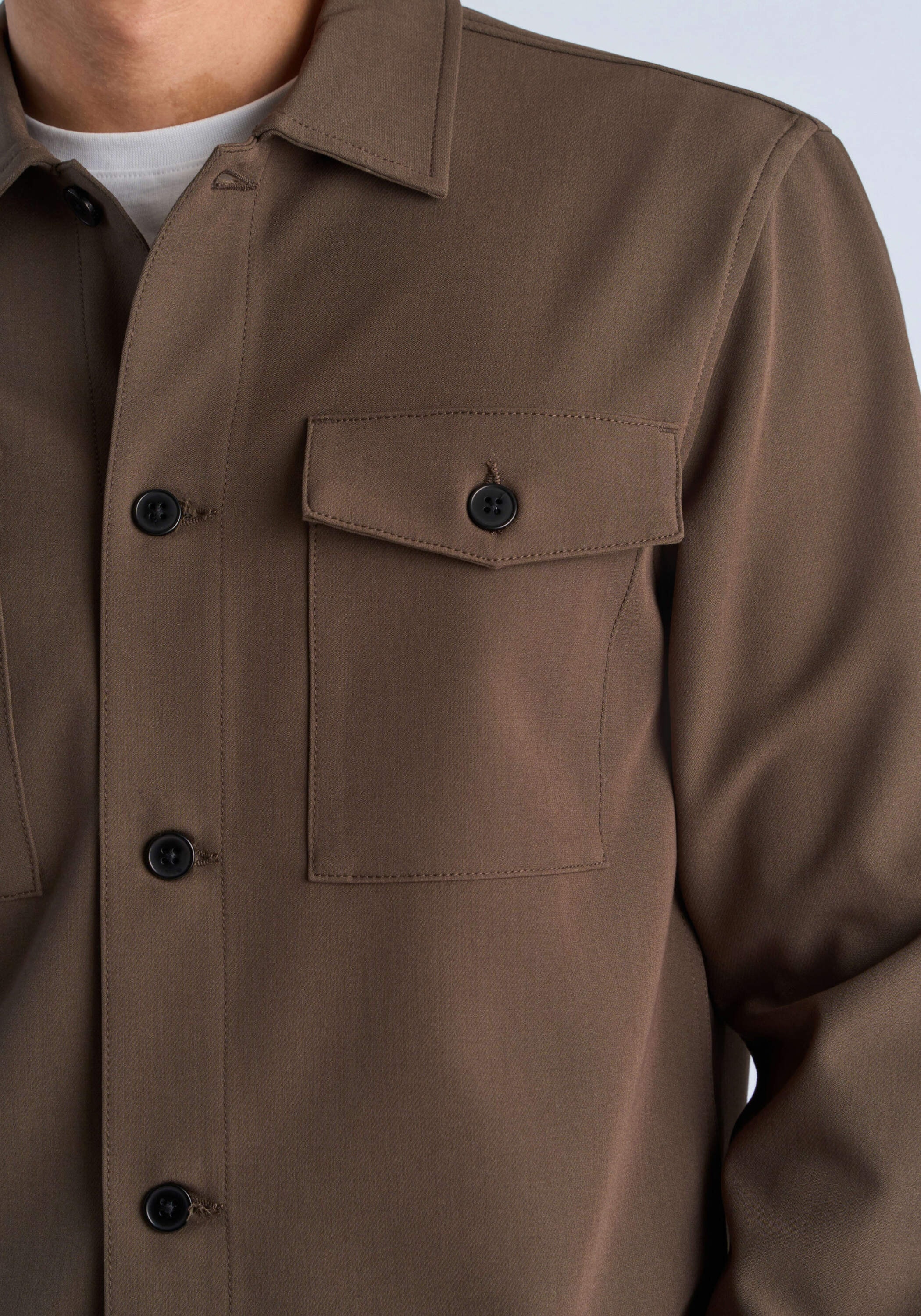 LINDBERGH Outdoorhemd »Hemdjacke Regular Fit, Cropped«