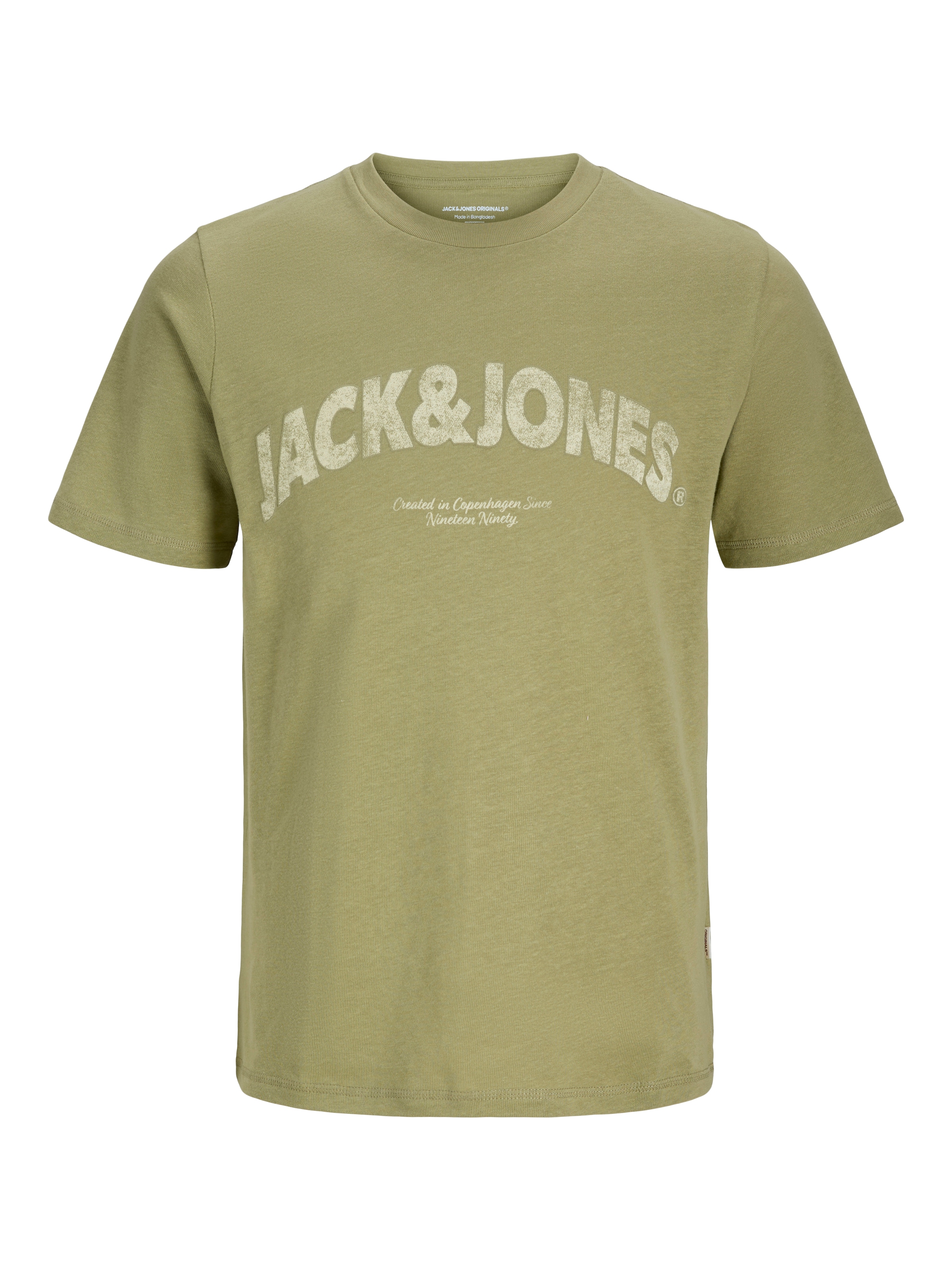 Jack & Jones T-Shirt »JORALMERIA BOLD BRANDING TEE SS CN«, mit Logo Druck