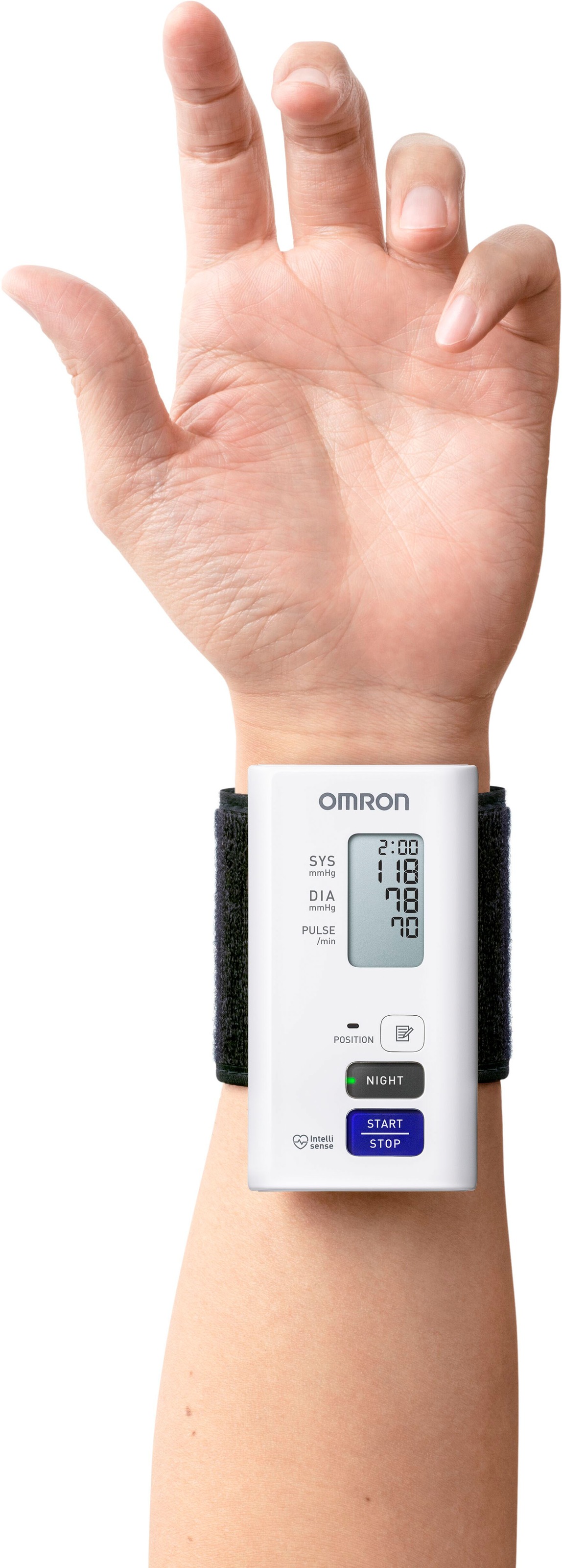 Omron Handgelenk-Blutdruckmessgerät »NightView«, geräuschlos, komfortabel, zur nächtlichen Blutdruckmessung zu Hause