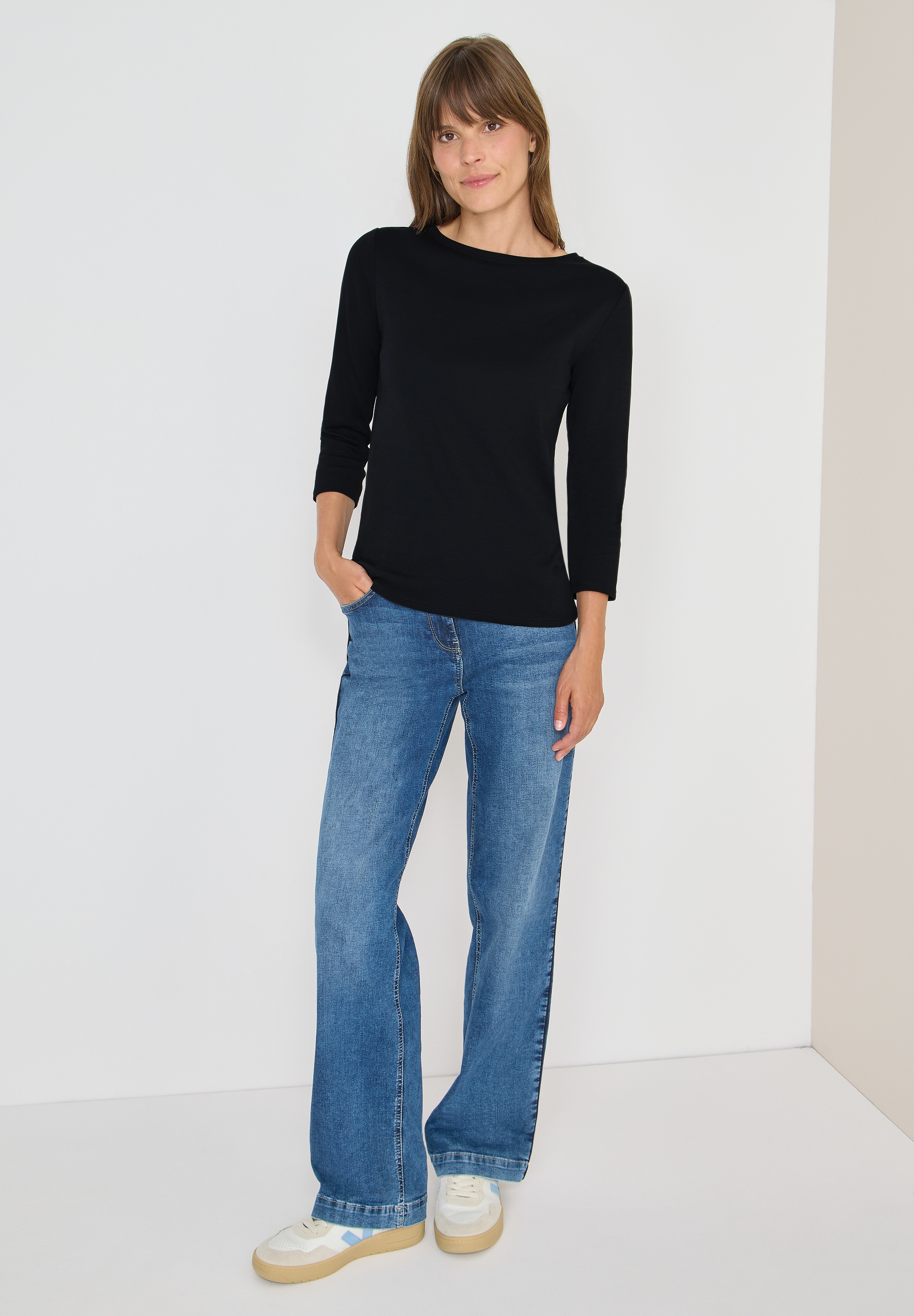 Cecil 3/4-Arm-Shirt, mit 3/4 Ärmeln