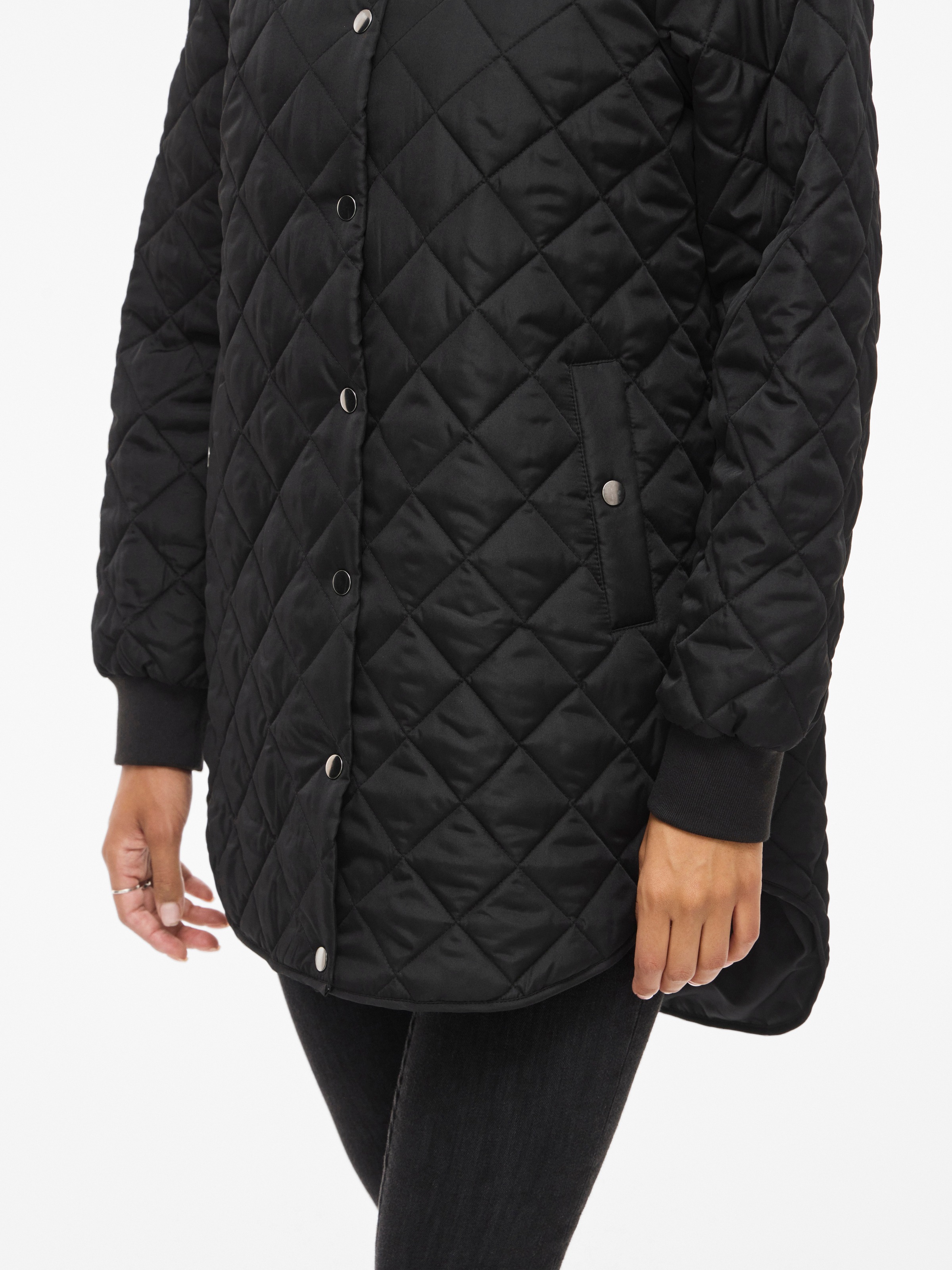 Thumbnail - Vila Steppjacke "VITATE L/S HOODED JACKET - NOOS" mit Kapuze Kunstfaser