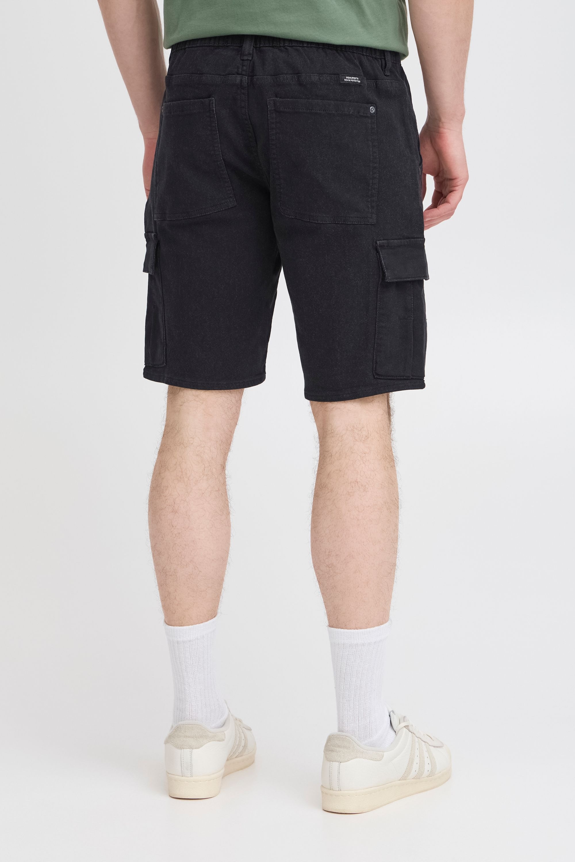 Cargojeans BLEND "Cargoshorts BHBLIZZARD-Denimshorts-Jogg", Herren, Gr. M, N-Gr, schwarz, Obermaterial: 74% Baumwolle CO. 24% Polyester PES. 2% Elasthan EL., Jeans 6