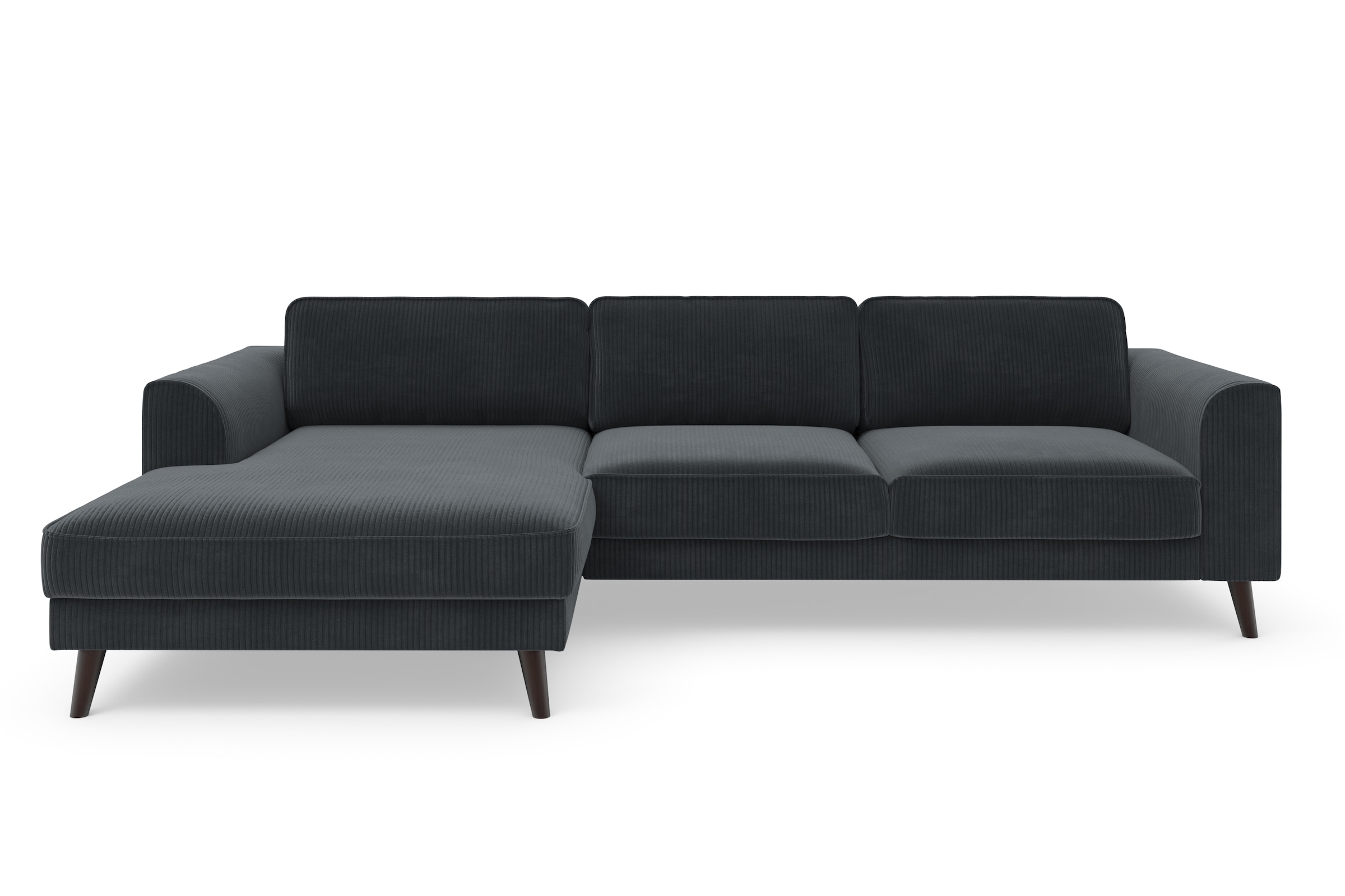 TRENDMANUFAKTUR Ecksofa »Lumber Jack, elegantes Designsofa, zeitlos modern, hoher Sitzkomfort«, wahlweise mit Bettfunktion u. Bettkasten, L-Form