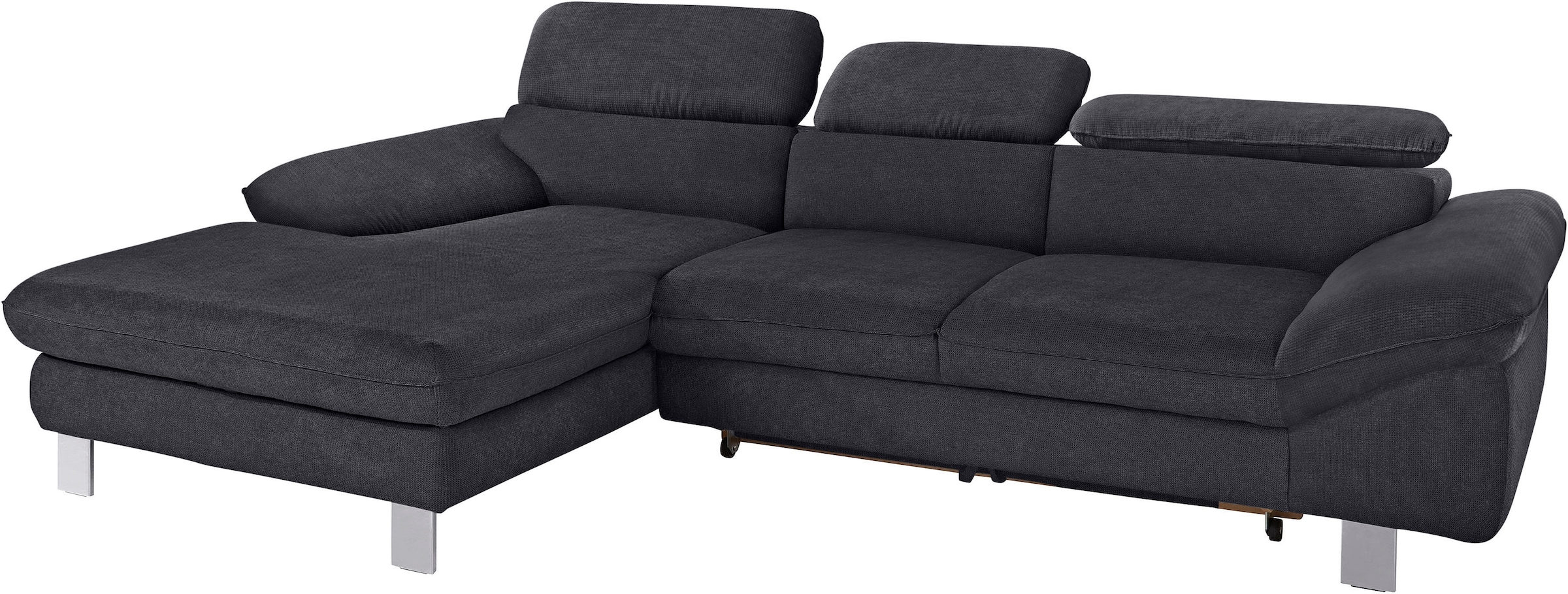 COTTA Ecksofa "Driver L-Form" mit Kopfteilverstellung, wahlweise mit Schlaffunktion & Bettkasten