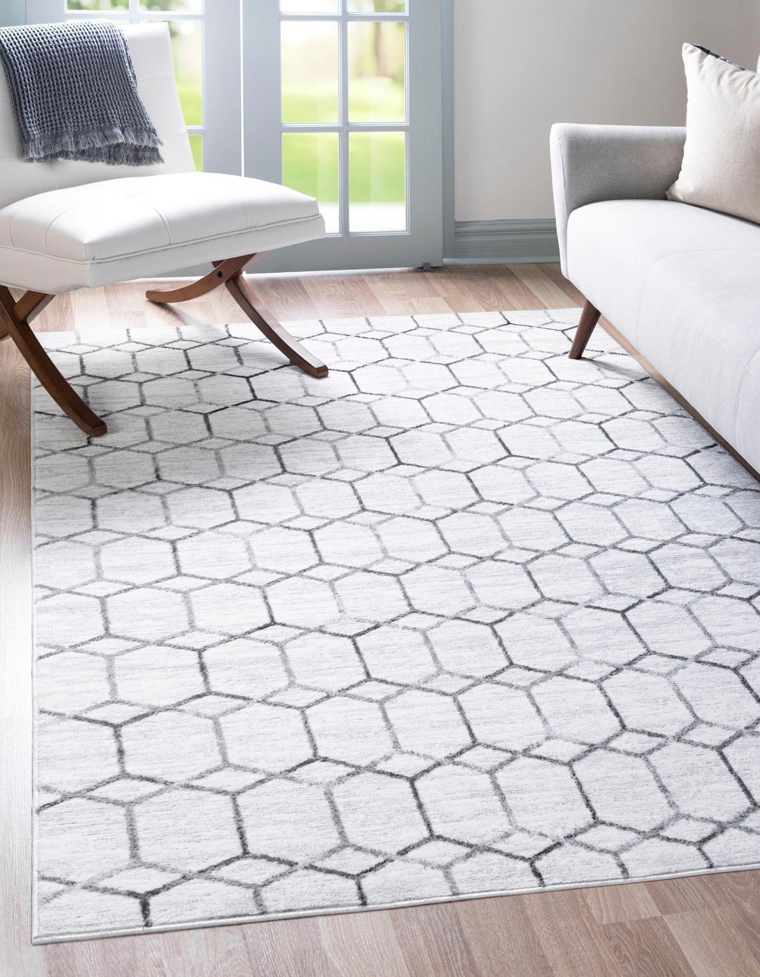 Myflair Möbel & Accessoires Teppich »Titan Trellis Lagerräumung«, rechteckig, 13 mm Höhe, Kurzflor, gewebt, modernes geometrisches Design