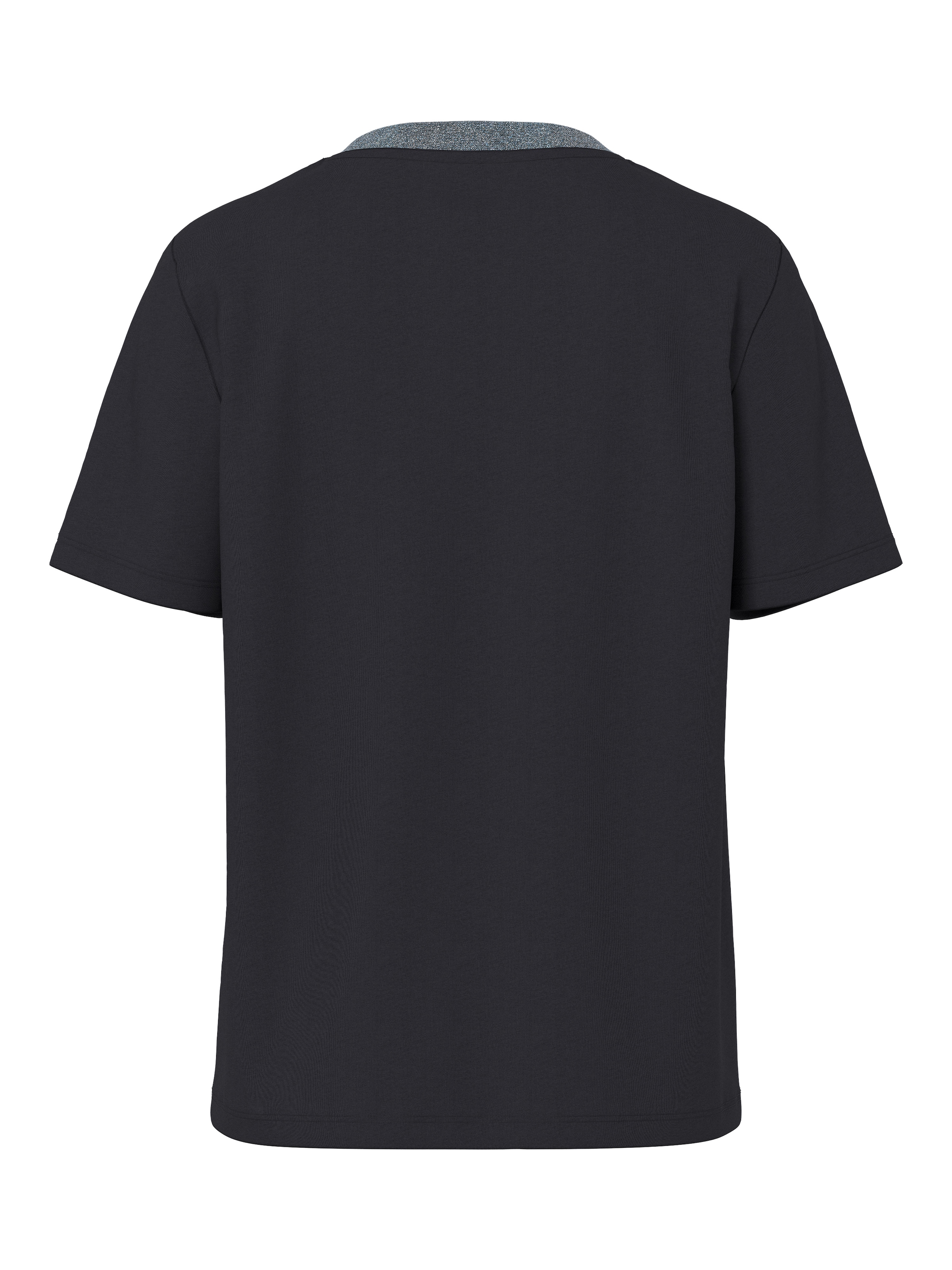 pieces Kurzarmshirt »PCRIA SS LUREX NECK TEE JRS NOOS BC« mit Glitzerdetail