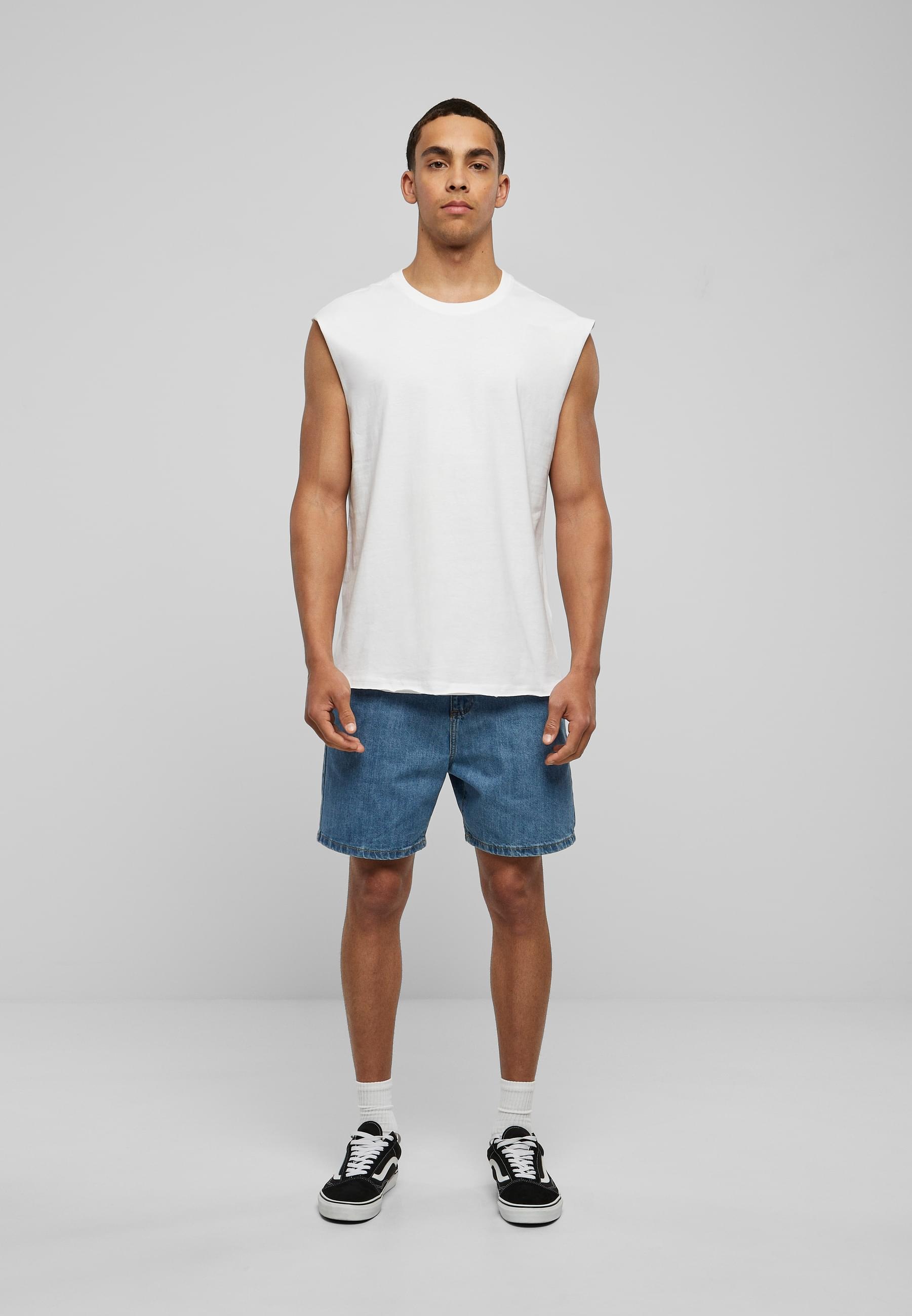 URBAN CLASSICS T-Shirt »Urban Classics Herren Open Edge Sleeveless Tee«, (1 tlg.)