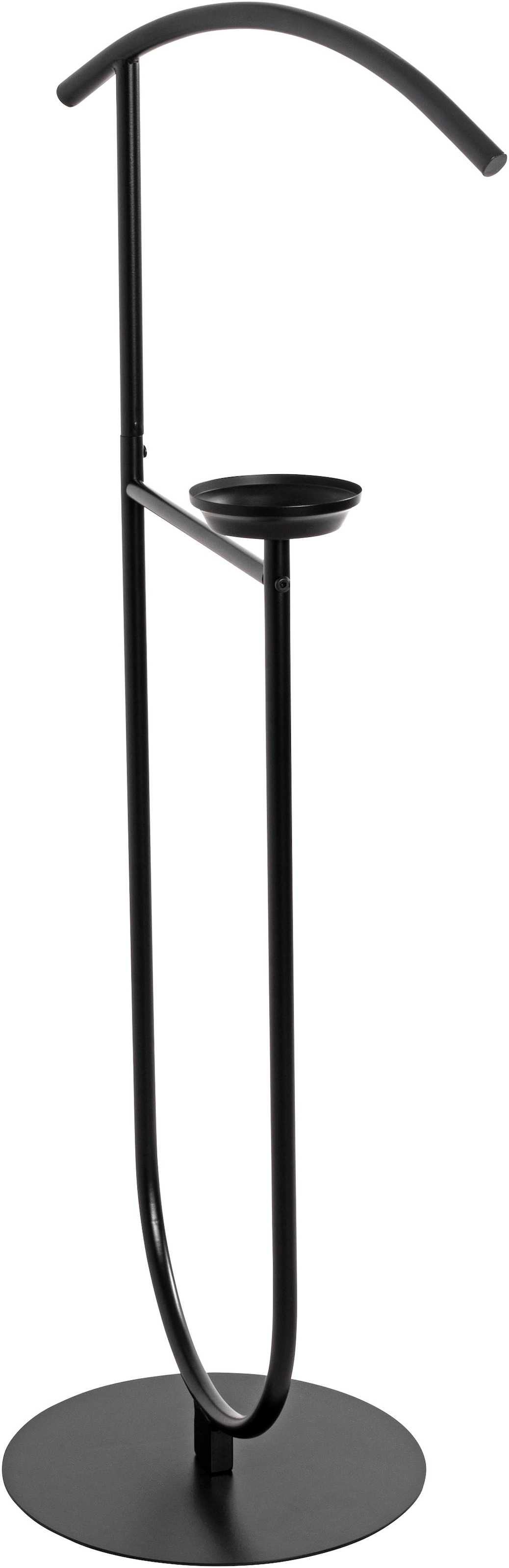 HAKU Herrendiener »Anzugständer, Dressboy, Kleiderboy, Kleiderbutler, Stiller Diener« freiform - aus Metall schwarz -B/T/H 45/34/116 cm