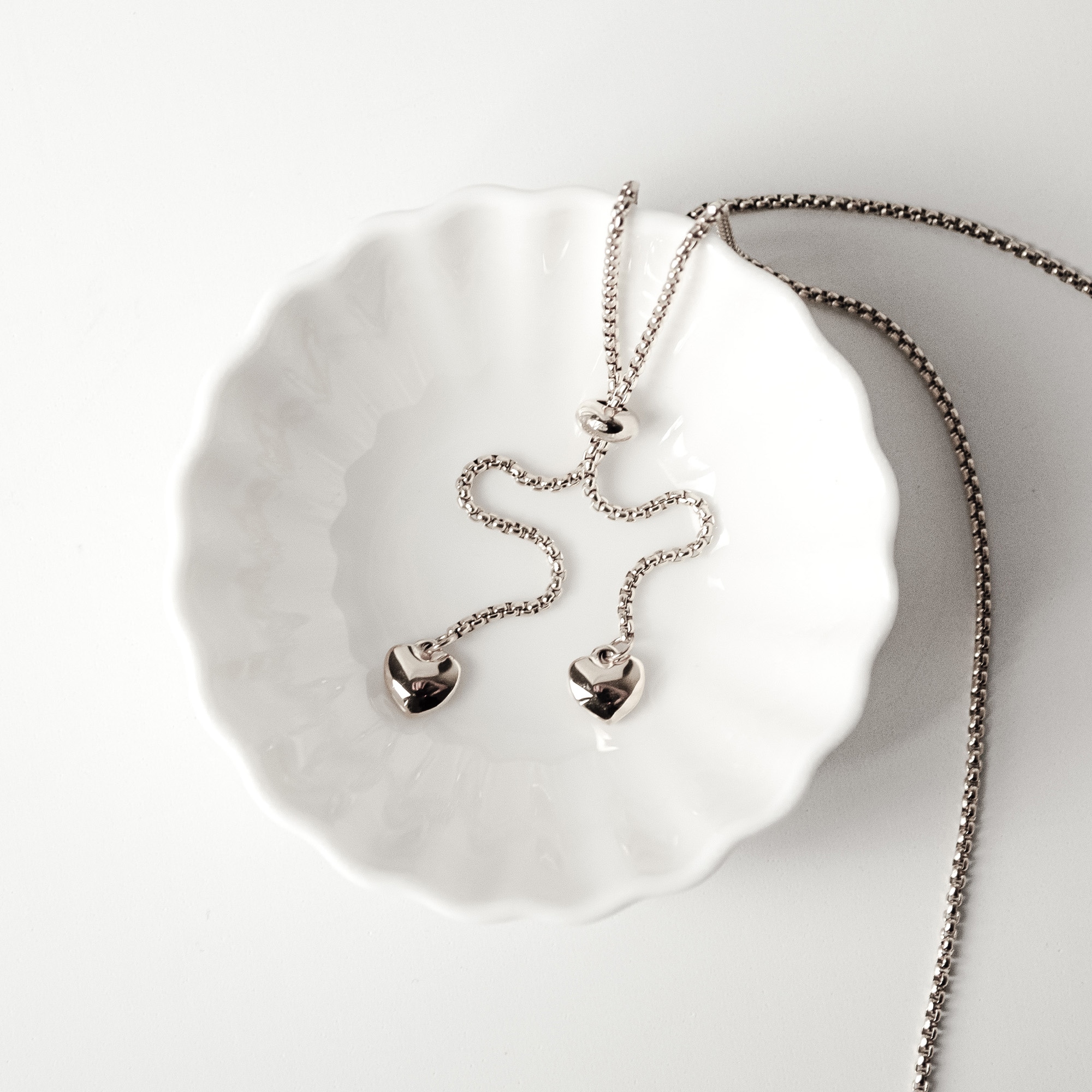 Tamaris Lange Kette »Schmuck Geschenk Edelstahl Halskette Tiny Steel Heart, Herz«