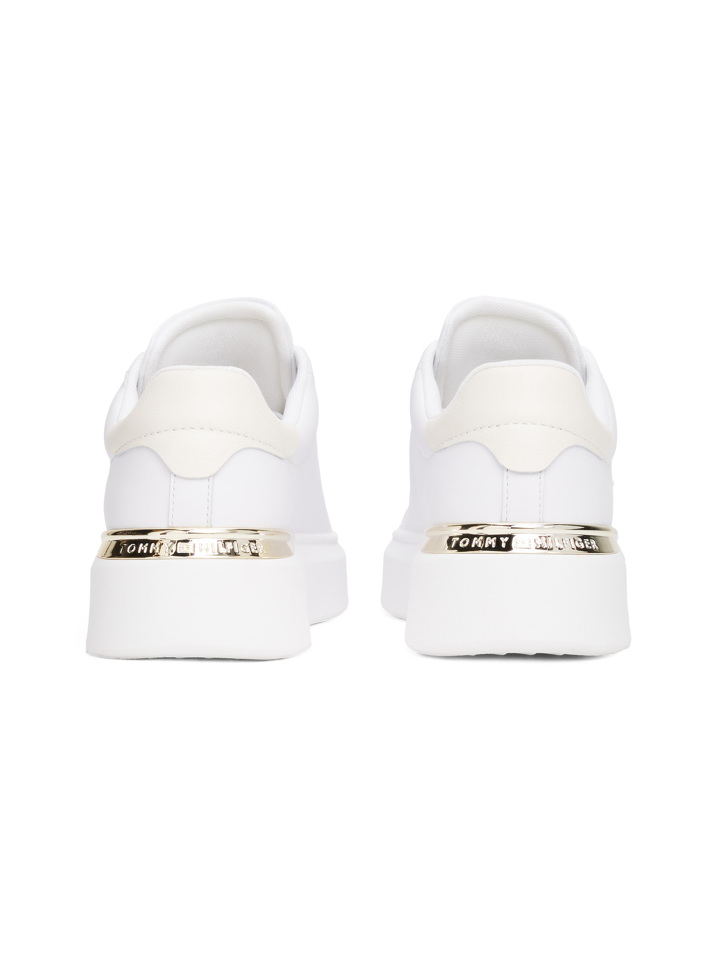 Tommy Hilfiger Keilsneaker »TH FASHION COURT SNEAKER«, Freizeitschuh, Halbschuh, Schnürer mit goldfarbenen Details