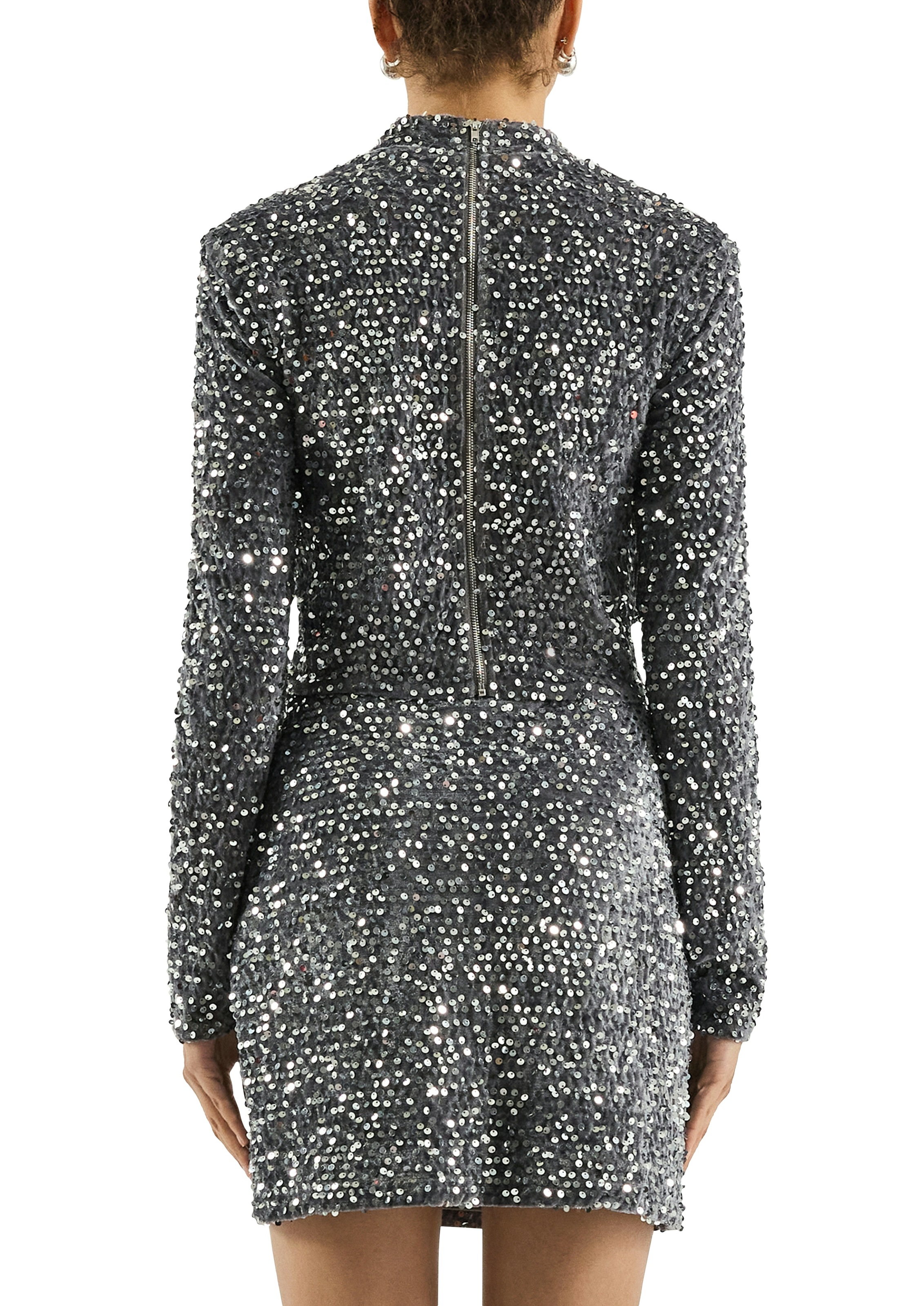 QS Langarmshirt mit Pailletten besetzt günstig online kaufen